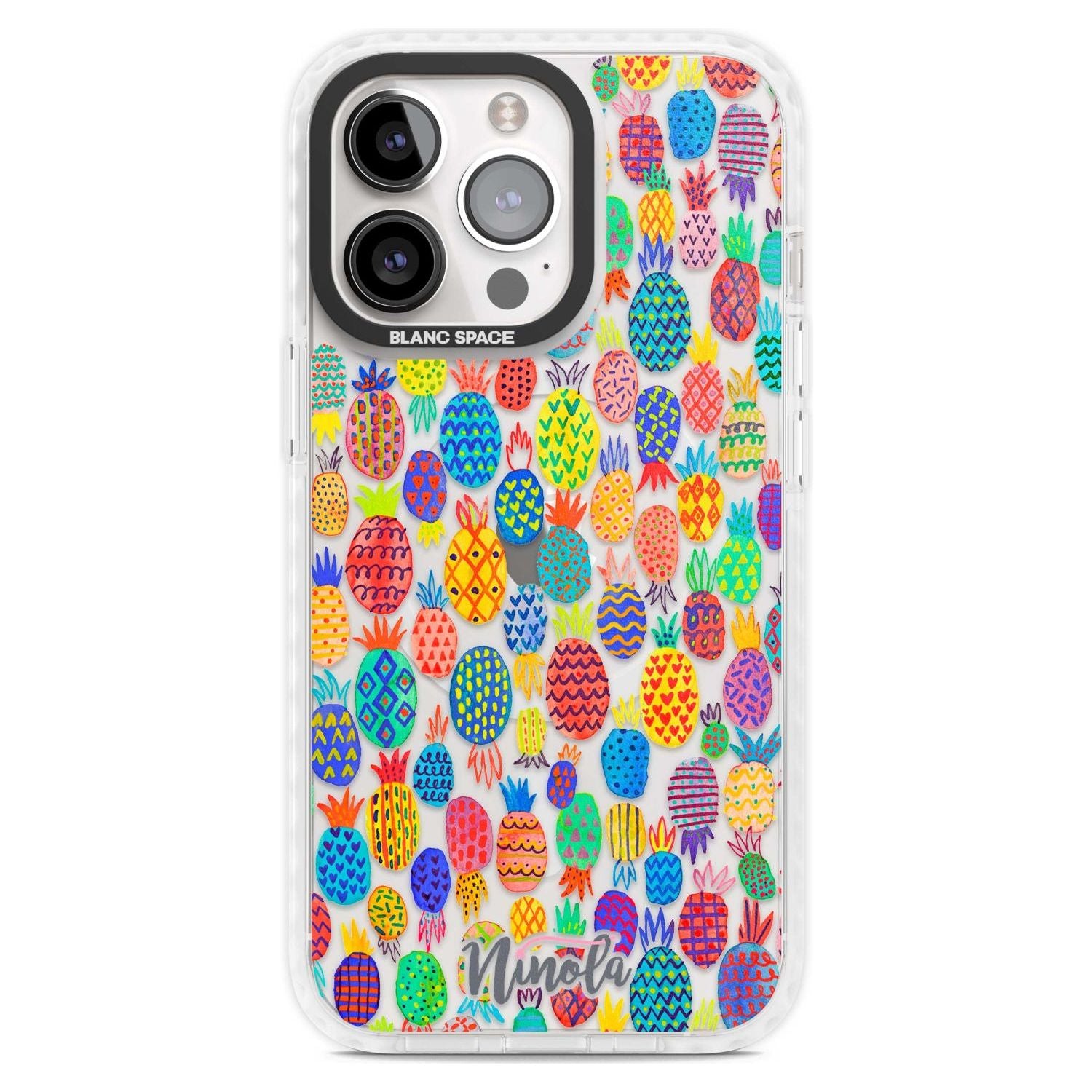 Cute Pineapples Phone Case iPhone 15 Pro Max / Magsafe Impact Case,iPhone 15 Pro / Magsafe Impact Case Blanc Space