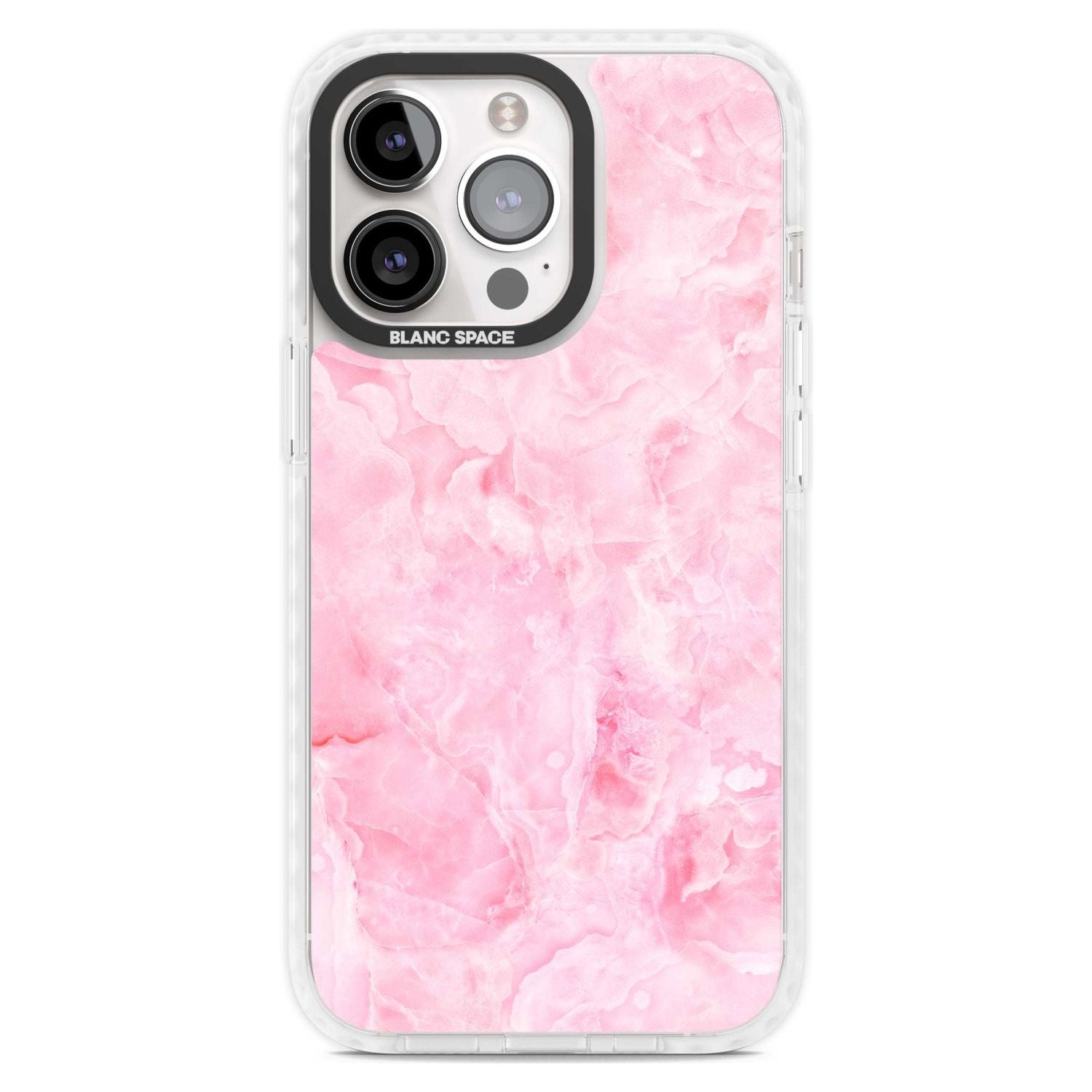 Bright Pink Onyx Marble Texture Phone Case iPhone 15 Pro Max / Magsafe Impact Case,iPhone 15 Pro / Magsafe Impact Case Blanc Space