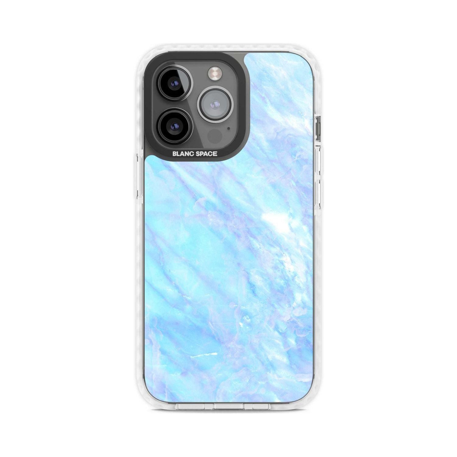 Iridescent Crystal Marble Phone Case iPhone 15 Pro Max / Magsafe Impact Case,iPhone 15 Pro / Magsafe Impact Case Blanc Space