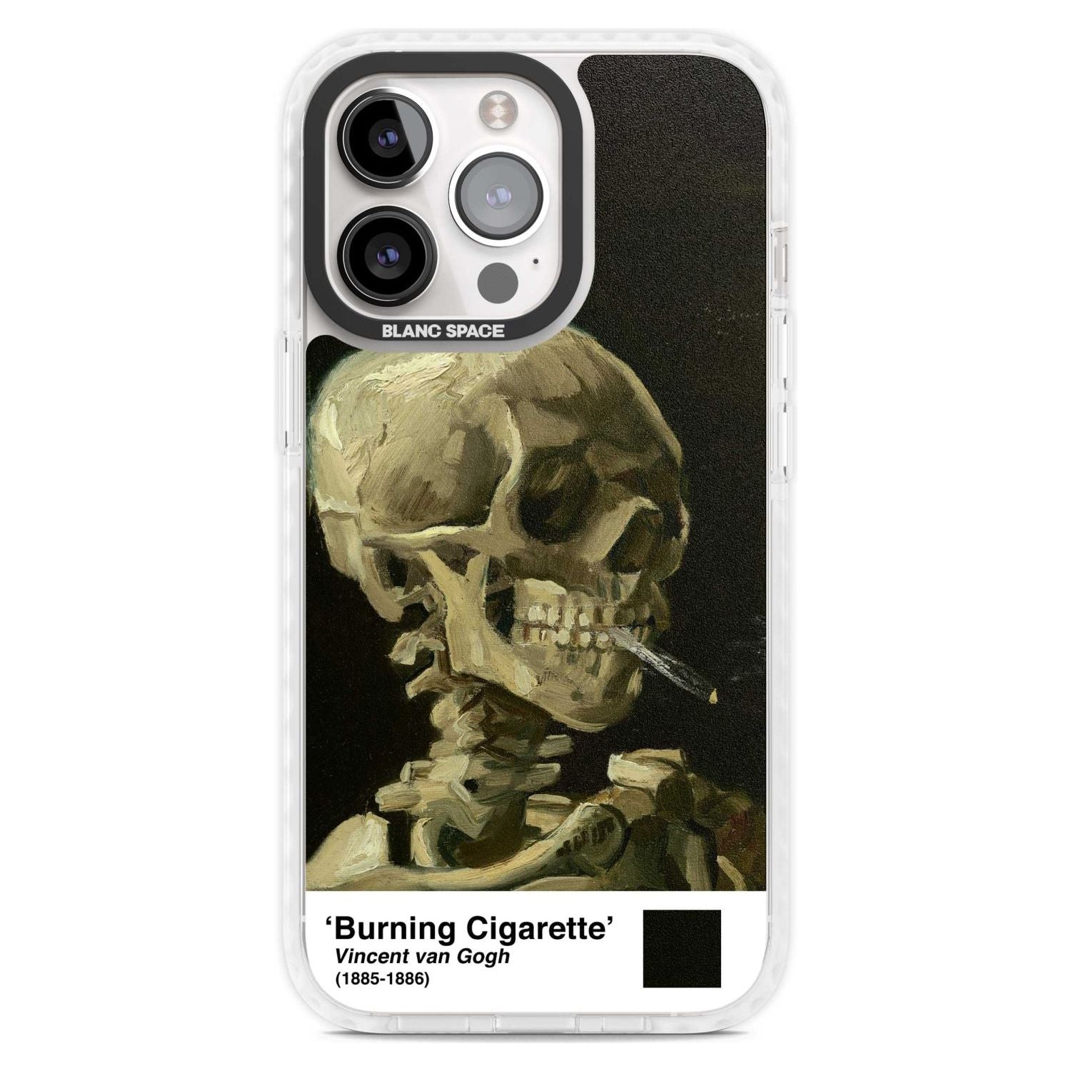 Skull Of A Skeleton With Burning Cigarette