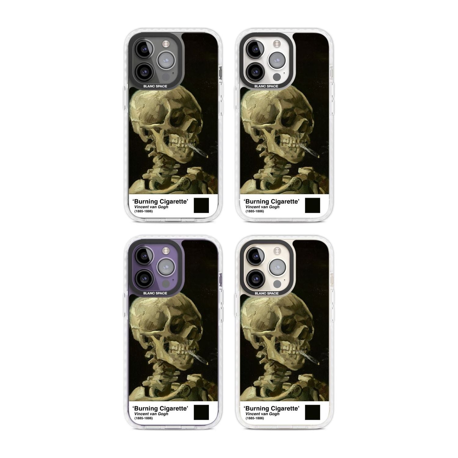 Skull Of A Skeleton With Burning Cigarette