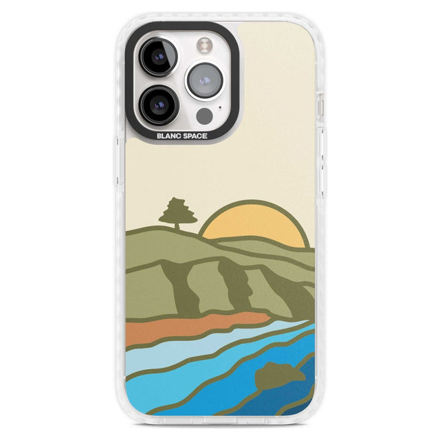North Sunset Phone Case iPhone 15 Pro Max / Magsafe Impact Case,iPhone 15 Pro / Magsafe Impact Case Blanc Space