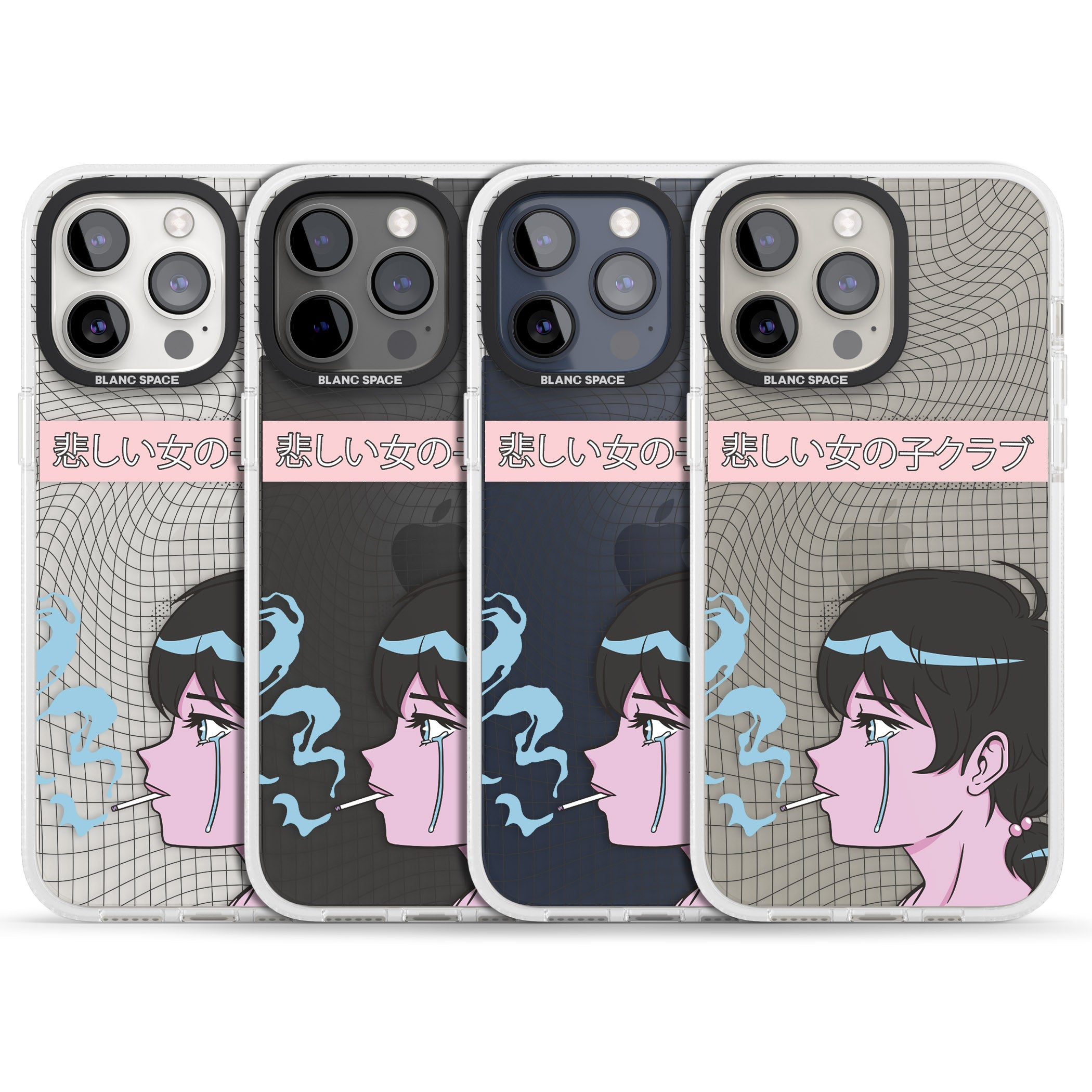 Lost Love iPhone 15 Pro Max / 15 Pro / 14 Pro Max / 14 Pro / 13 Pro Clear Case Impact Air - Blanc Space
