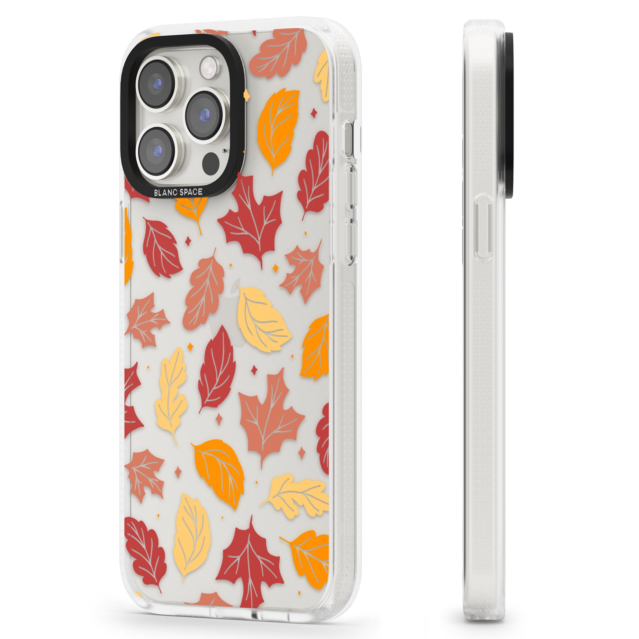 Autumn Leaves iPhone 15 Pro Max / 15 Pro / 14 Pro Max / 14 Pro / 13 Pro Clear Case Impact Air - Blanc Space