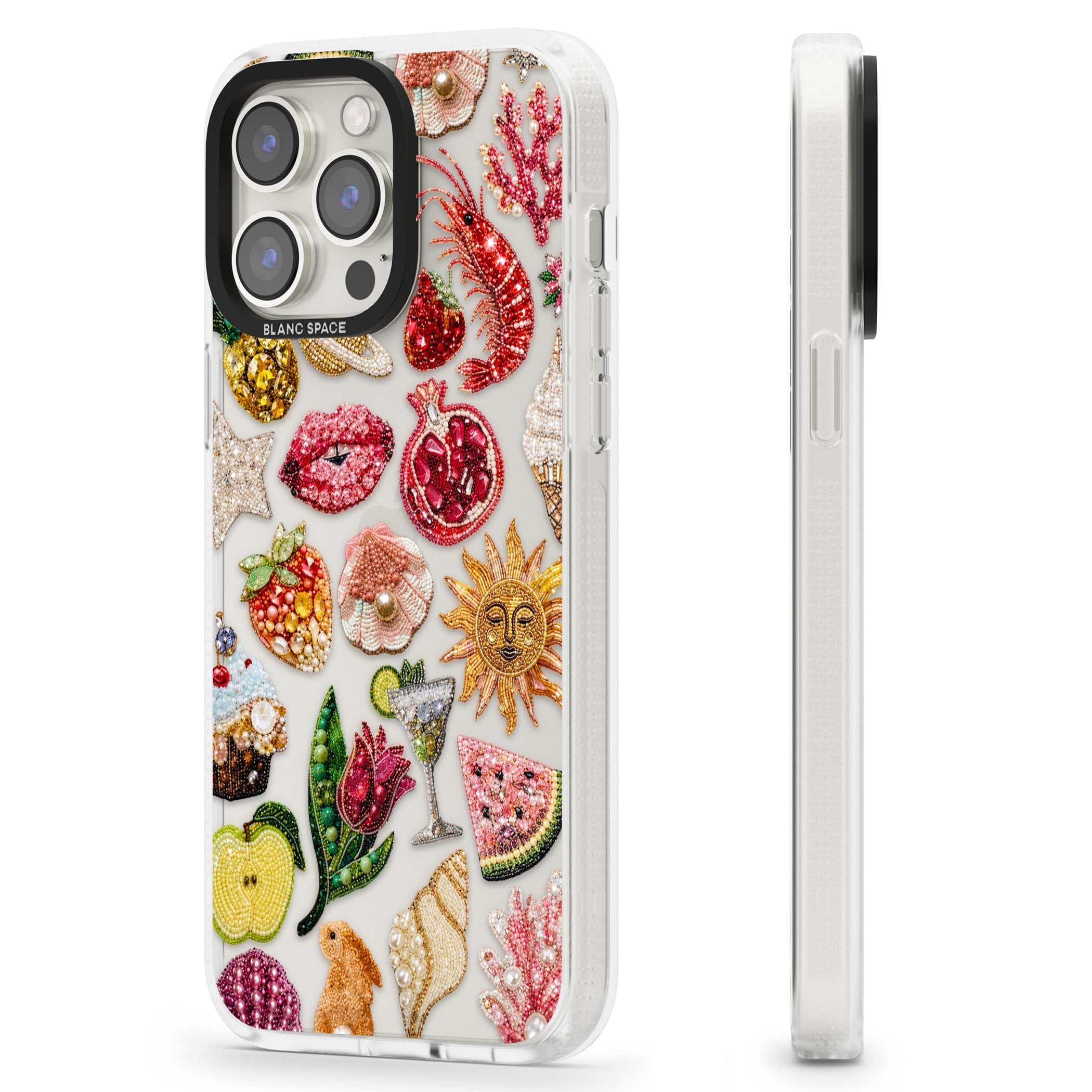 Beaded Riviera coquette iPhone case | Clear Case Impact Air case for iPhone 15 Pro, iPhone 15 Pro Max