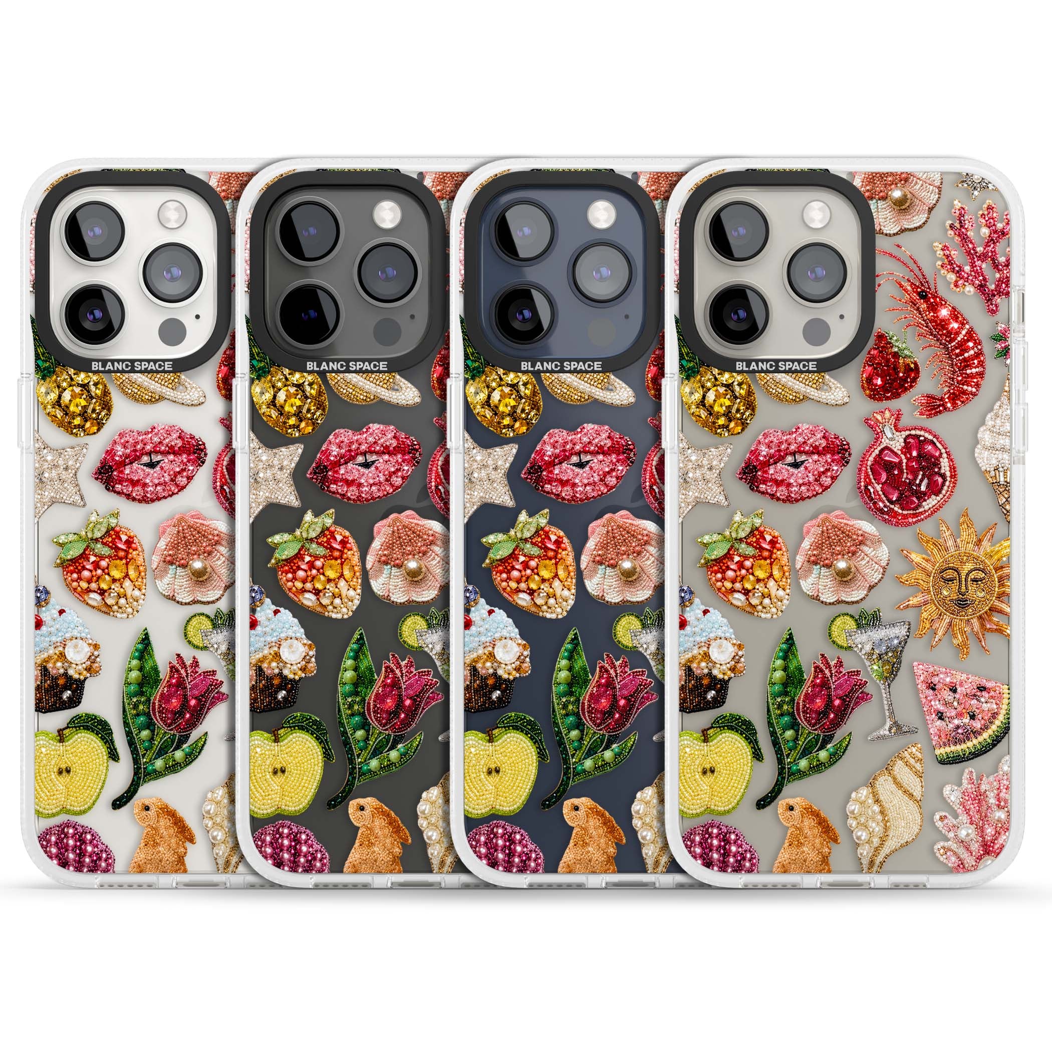 Beaded Riviera coquette iPhone case | Clear Case Impact Air case for iPhone 15 Pro, iPhone 15 Pro Max