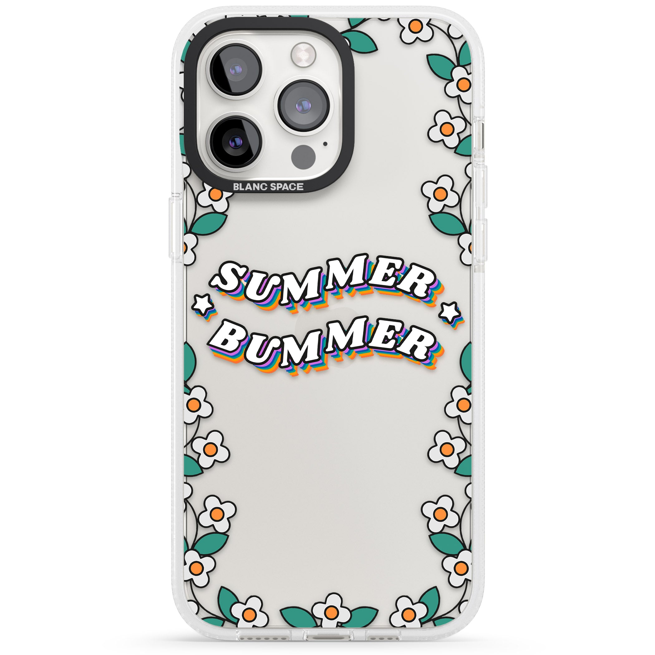 Summer Bummer iPhone 15 Pro Max / 15 Pro / 14 Pro Max / 14 Pro / 13 Pro Clear Case Impact Air - Blanc Space