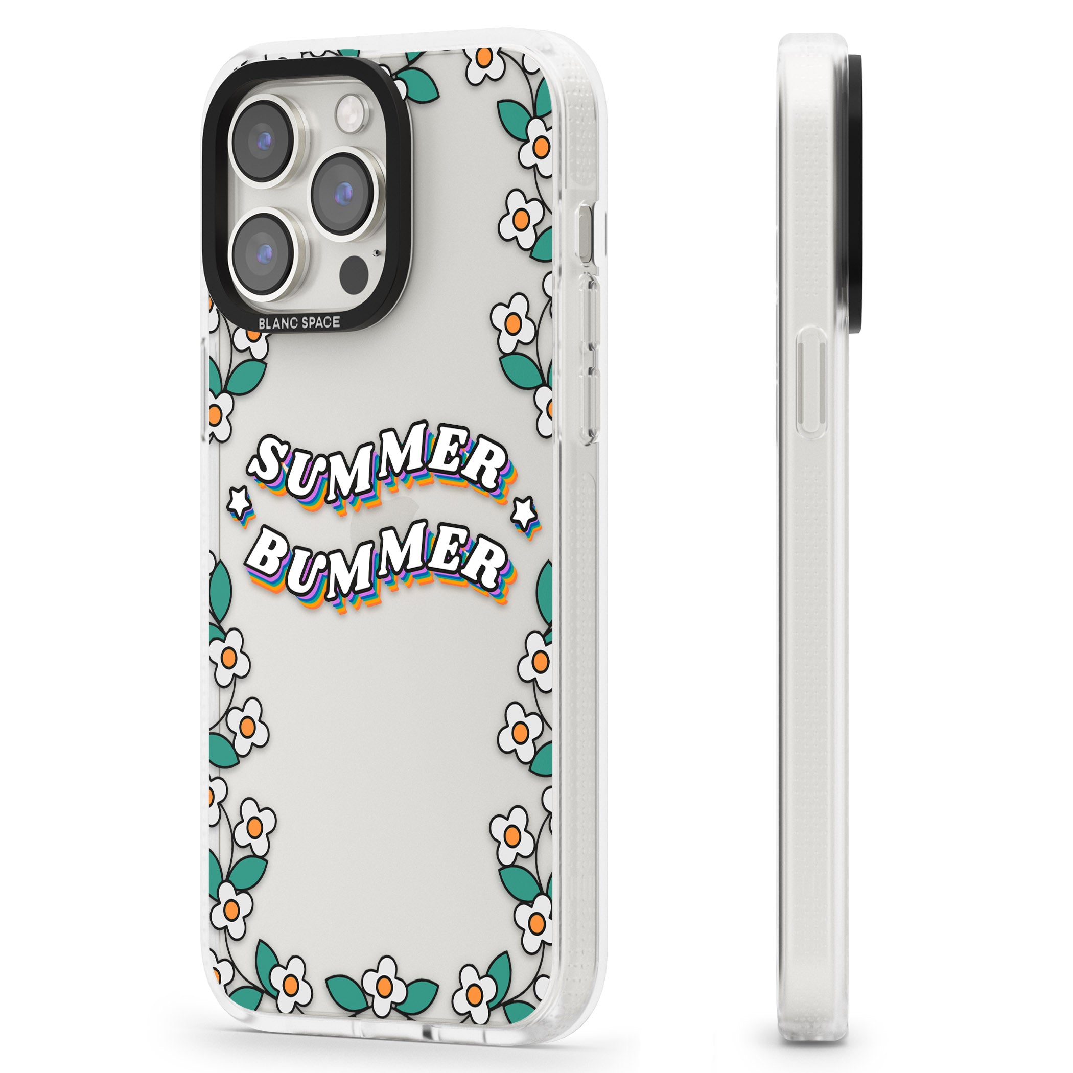 Summer Bummer iPhone 15 Pro Max / 15 Pro / 14 Pro Max / 14 Pro / 13 Pro Clear Case Impact Air - Blanc Space