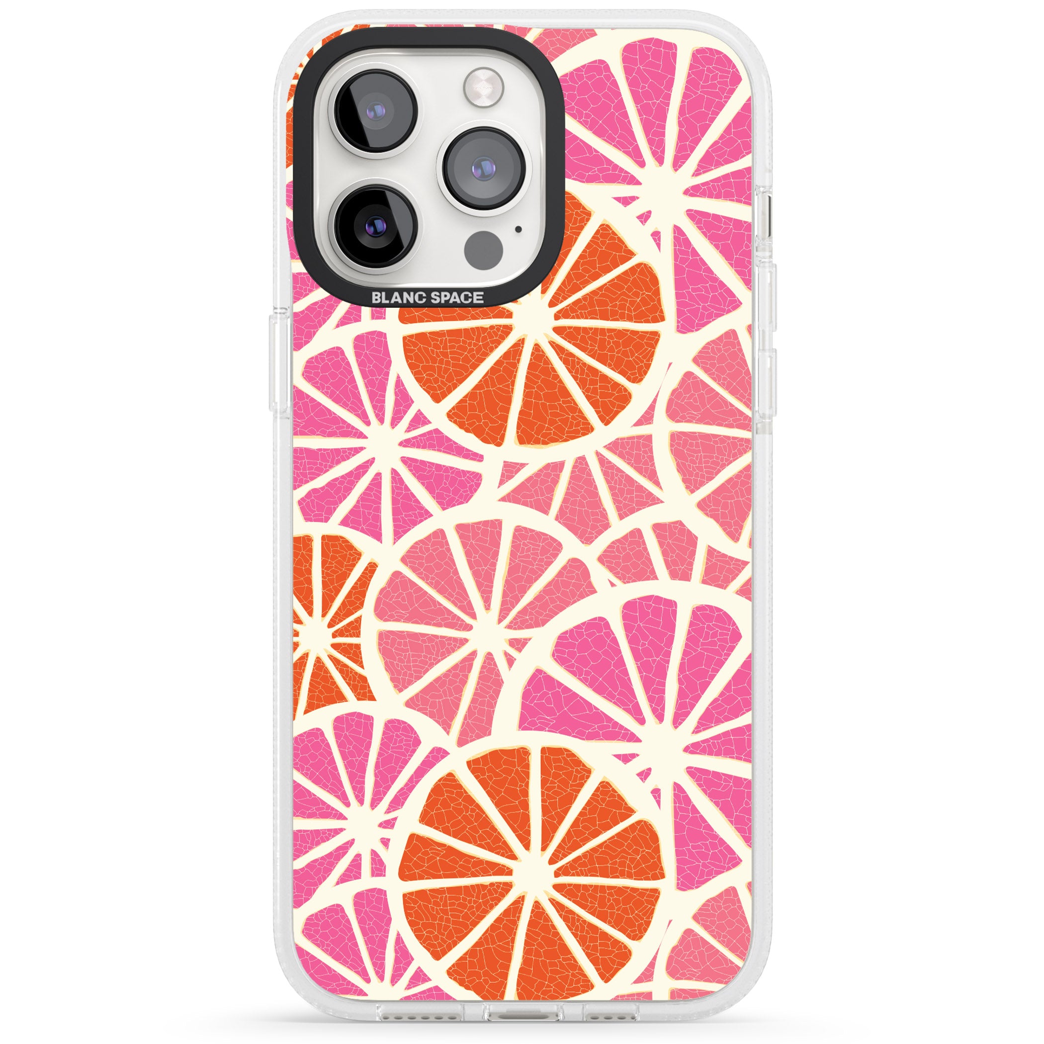 Citrus Slices iPhone 15 Pro Max / 15 Pro / 14 Pro Max / 14 Pro / 13 Pro Clear Case Impact Air - Blanc Space