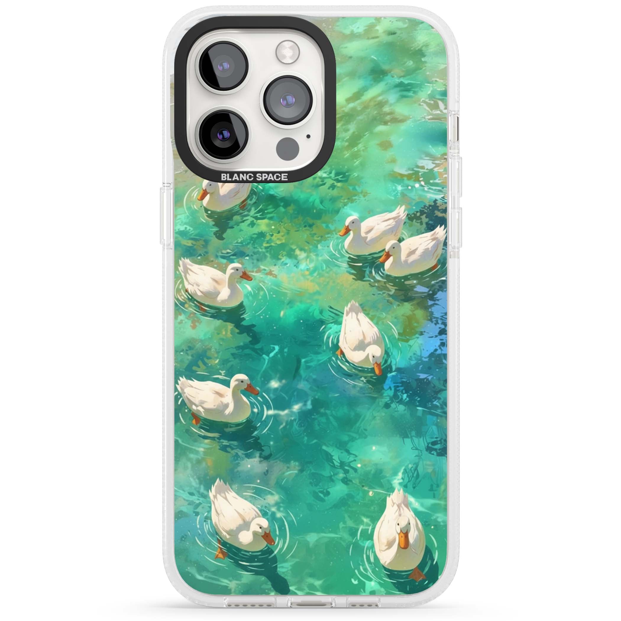 Ducks In The Pond for her iPhone case | Clear Case Impact Air case for iPhone 15 Pro, iPhone 15 Pro Max