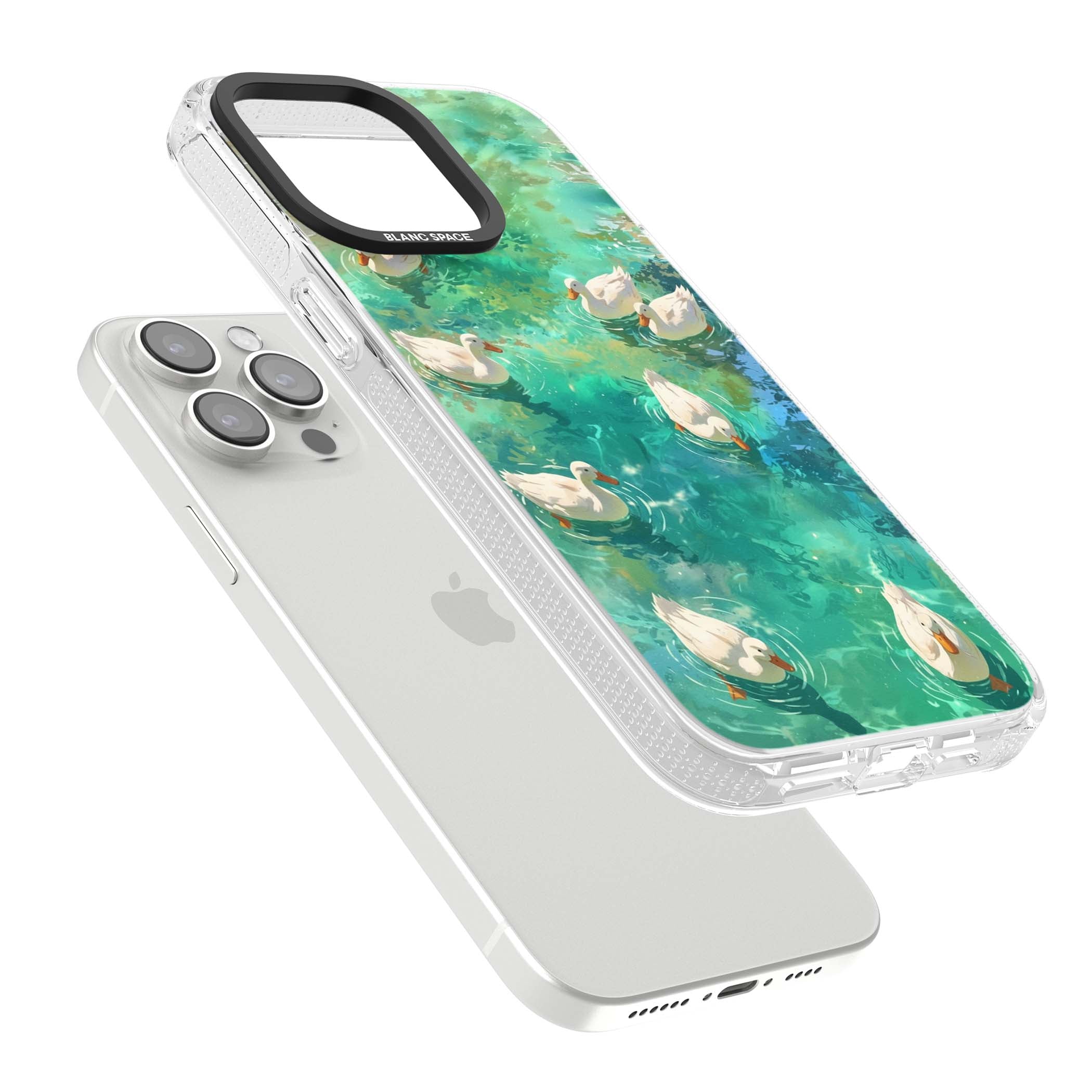 Ducks In The Pond for her iPhone case | Clear Case Impact Air case for iPhone 15 Pro, iPhone 15 Pro Max