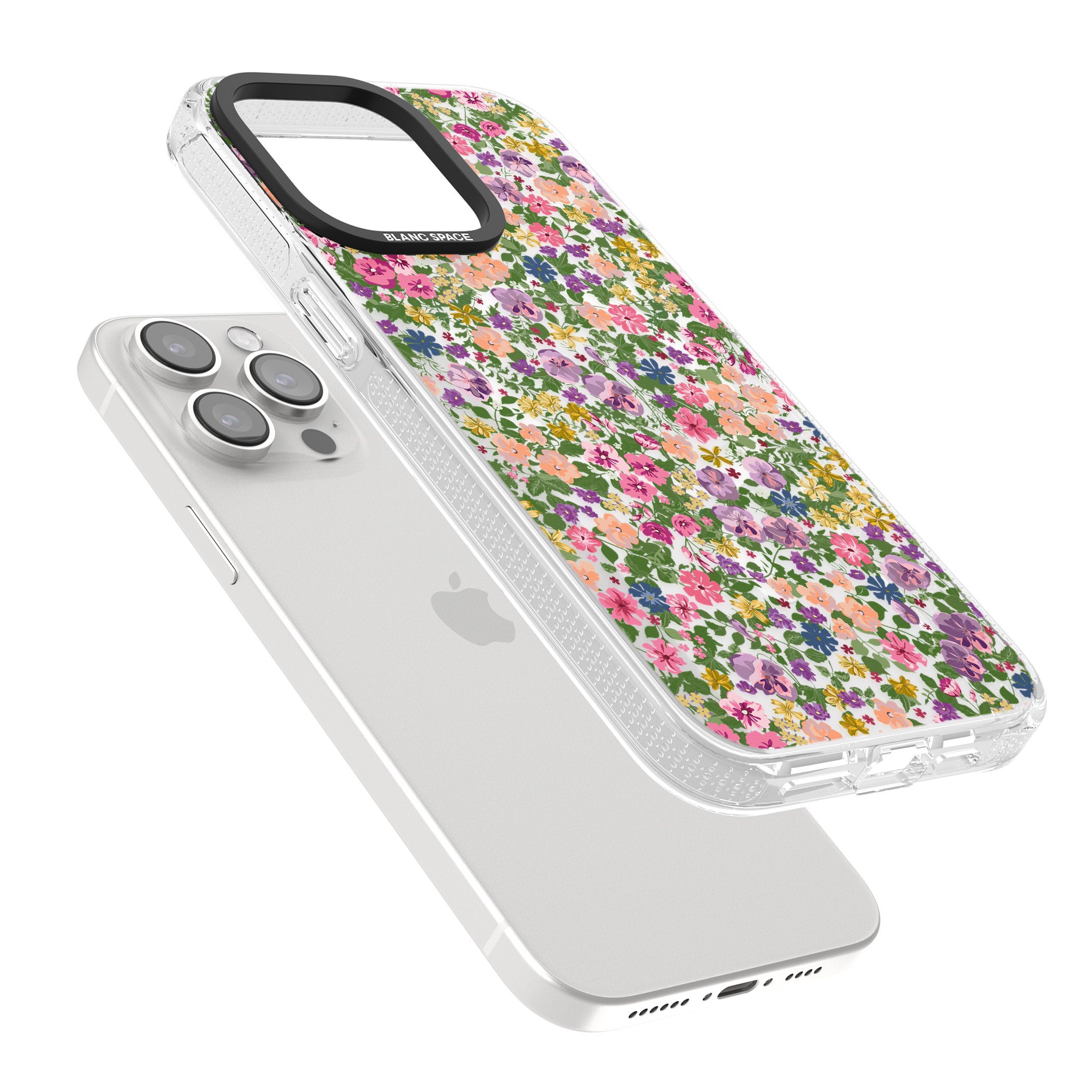 Lake Como Meadow iPhone 15 Pro Max / 15 Pro / 14 Pro Max / 14 Pro / 13 Pro Clear Case Impact Air - Blanc Space