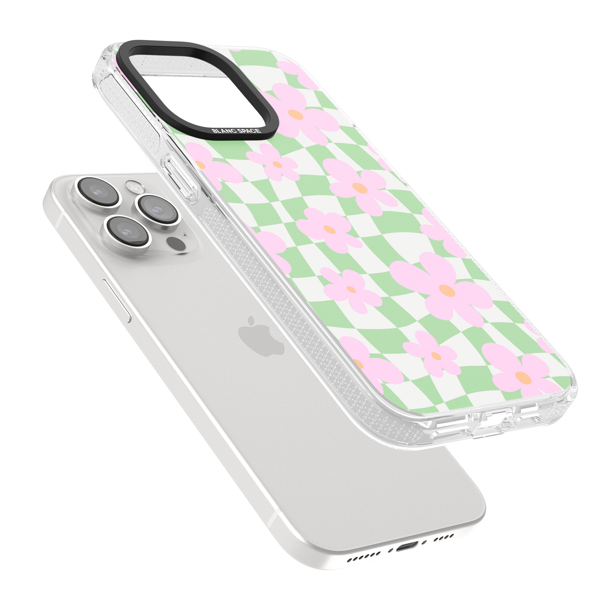 Spring Picnic iPhone 15 Pro Max / 15 Pro / 14 Pro Max / 14 Pro / 13 Pro Clear Case Impact Air - Blanc Space