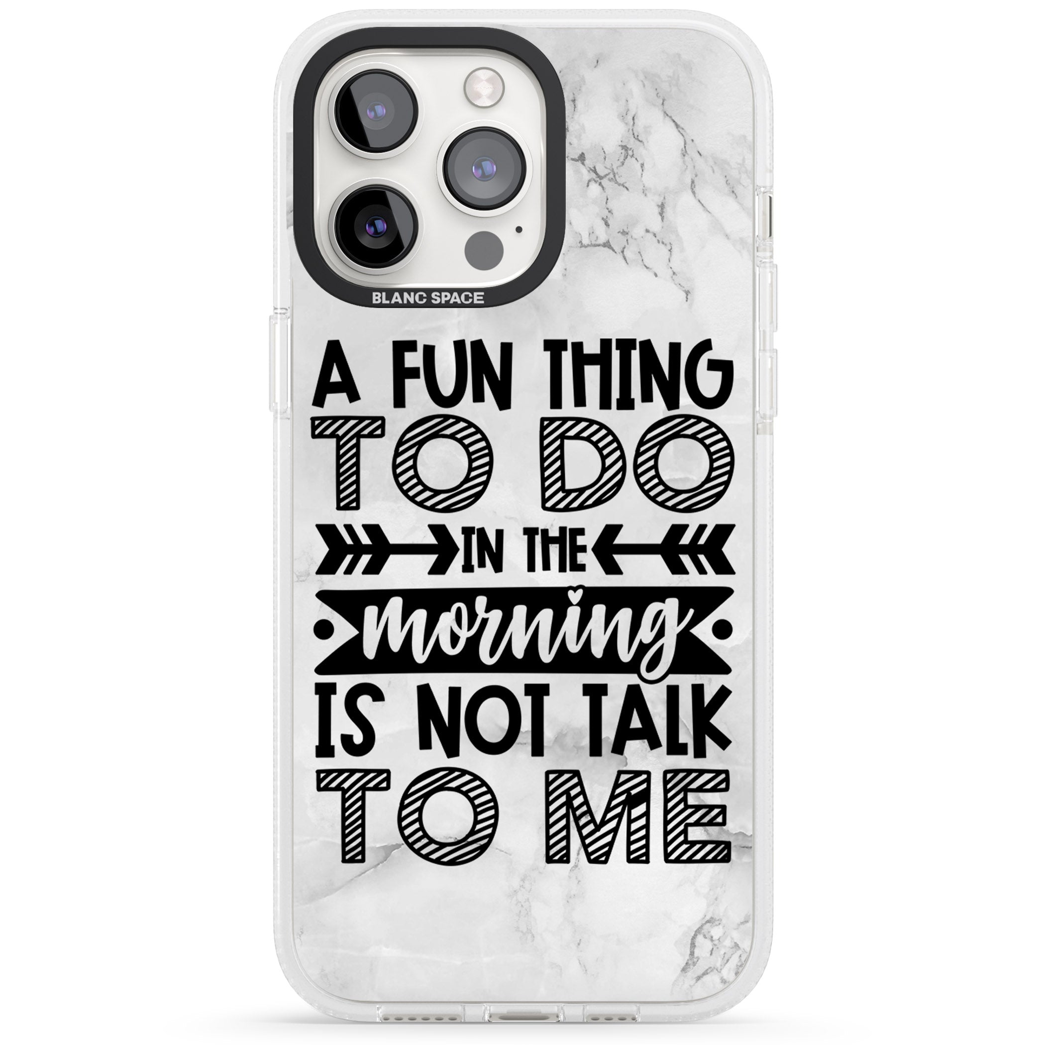 A Fun thing to do iPhone 15 Pro Max / 15 Pro / 14 Pro Max / 14 Pro / 13 Pro Clear Case Impact Air - Blanc Space