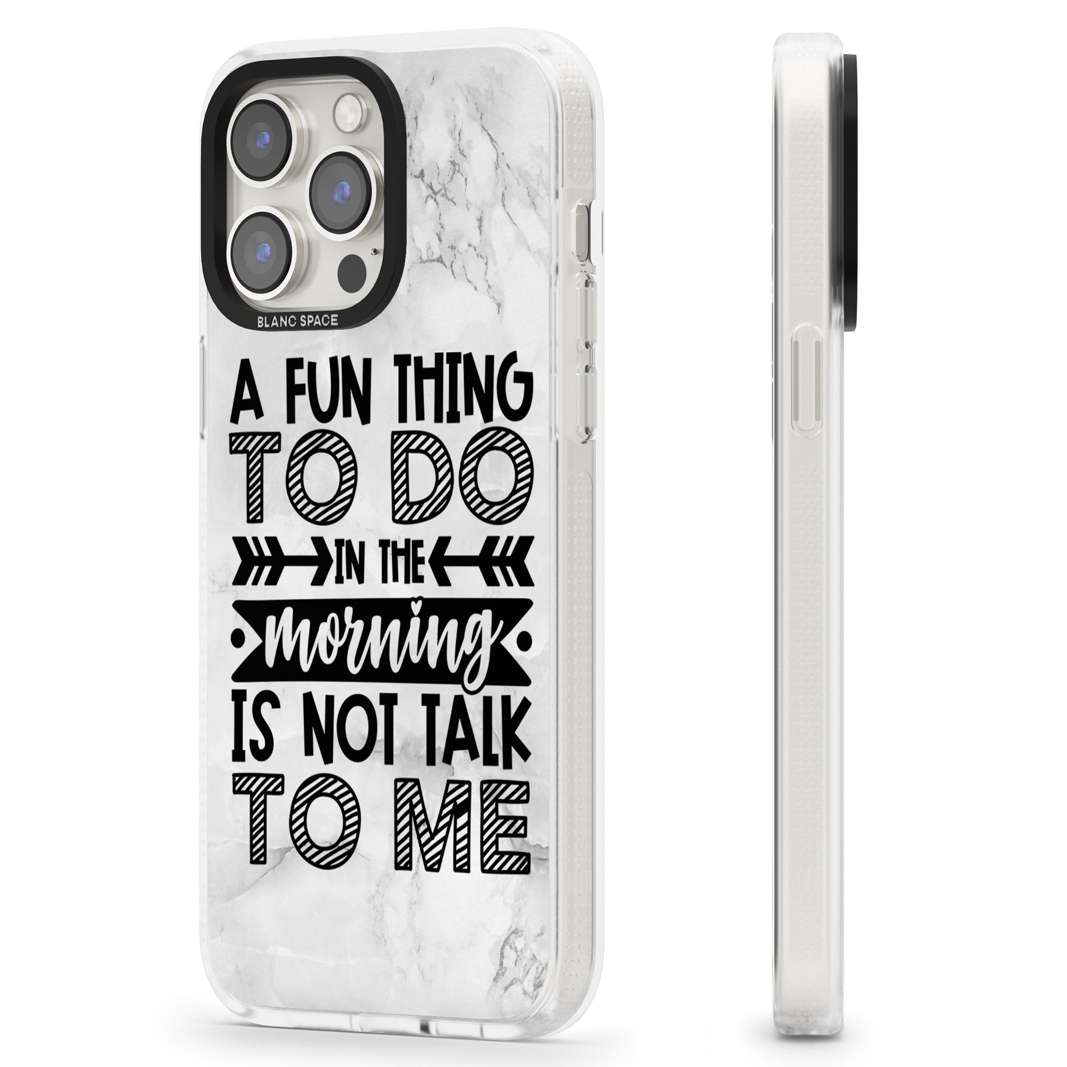 A Fun thing to do iPhone 15 Pro Max / 15 Pro / 14 Pro Max / 14 Pro / 13 Pro Clear Case Impact Air - Blanc Space