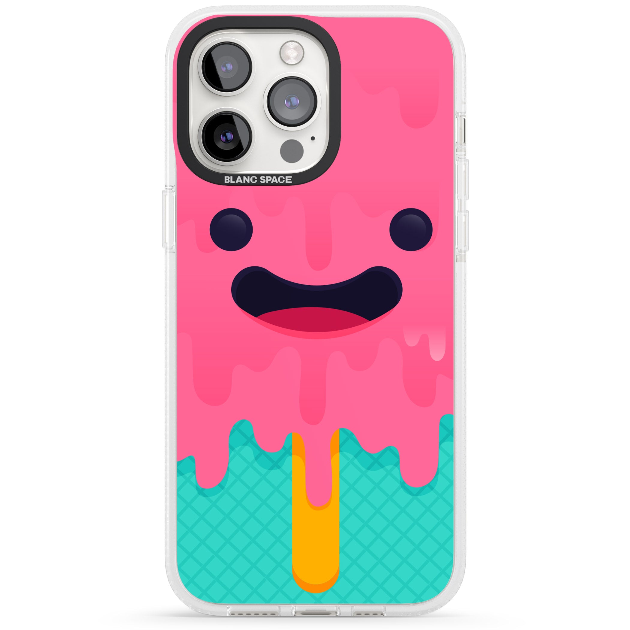 Ice Lolly iPhone 15 Pro Max / 15 Pro / 14 Pro Max / 14 Pro / 13 Pro Clear Case Impact Air - Blanc Space