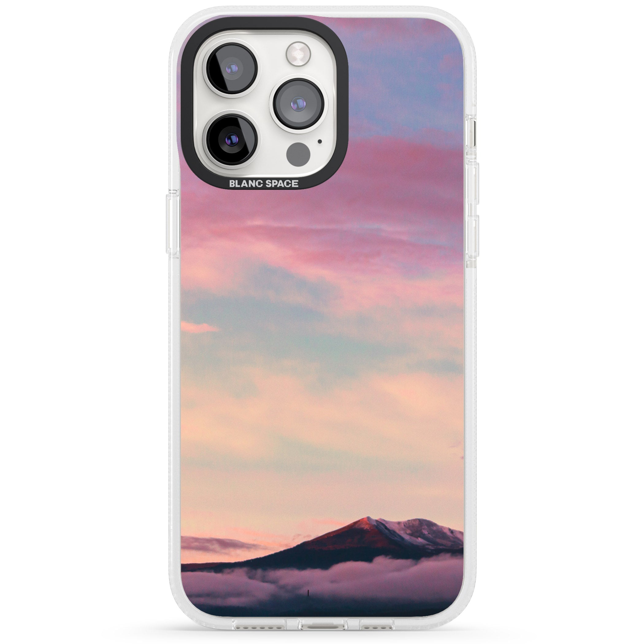 Cloudy Sunset Photograph iPhone 15 Pro Max / 15 Pro / 14 Pro Max / 14 Pro / 13 Pro Clear Case Impact Air - Blanc Space