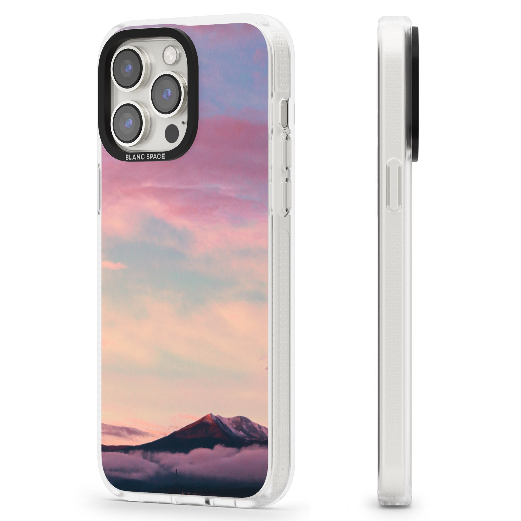 Cloudy Sunset Photograph iPhone 15 Pro Max / 15 Pro / 14 Pro Max / 14 Pro / 13 Pro Clear Case Impact Air - Blanc Space