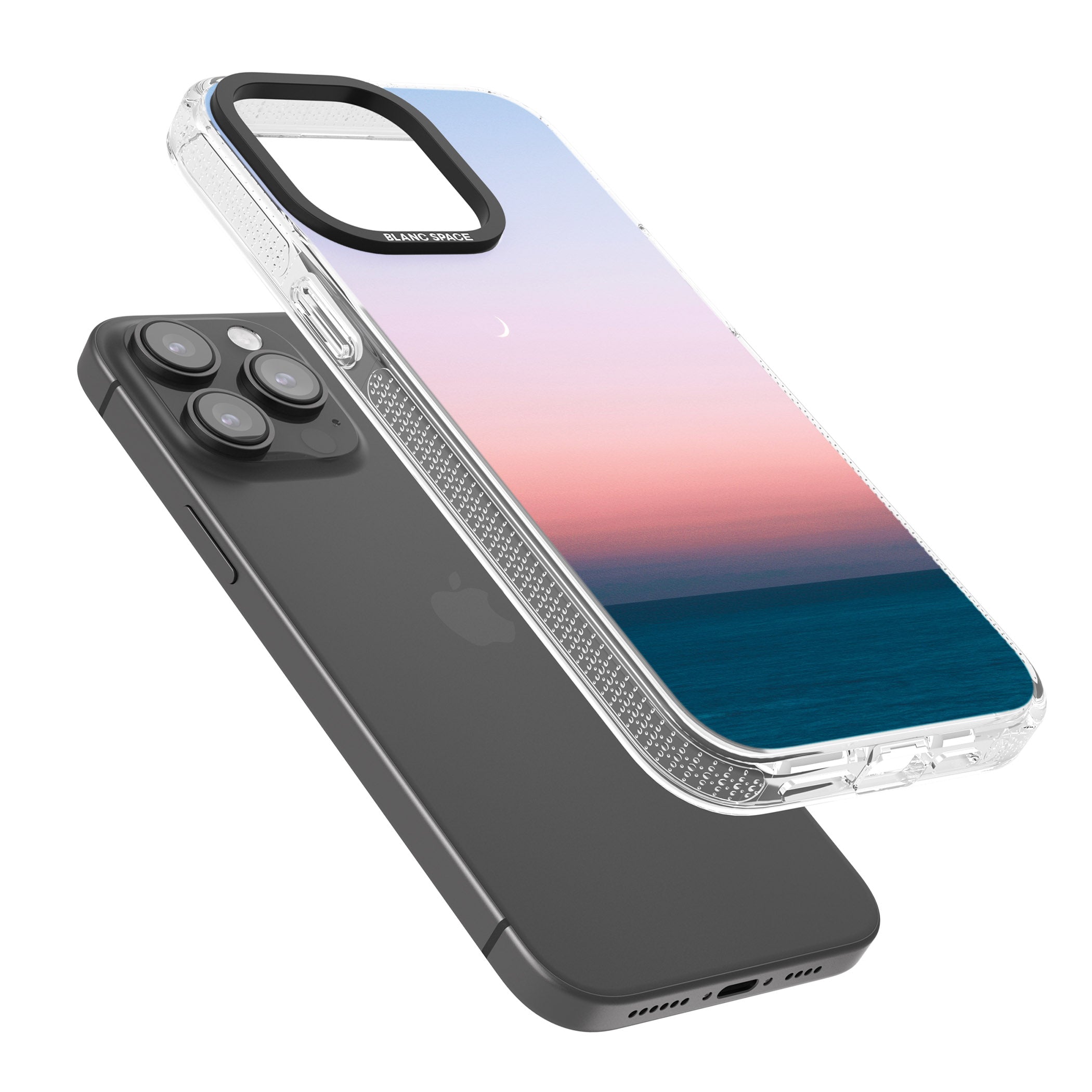 Sunset at Sea Photograph iPhone 15 Pro Max / 15 Pro / 14 Pro Max / 14 Pro / 13 Pro Clear Case Impact Air - Blanc Space