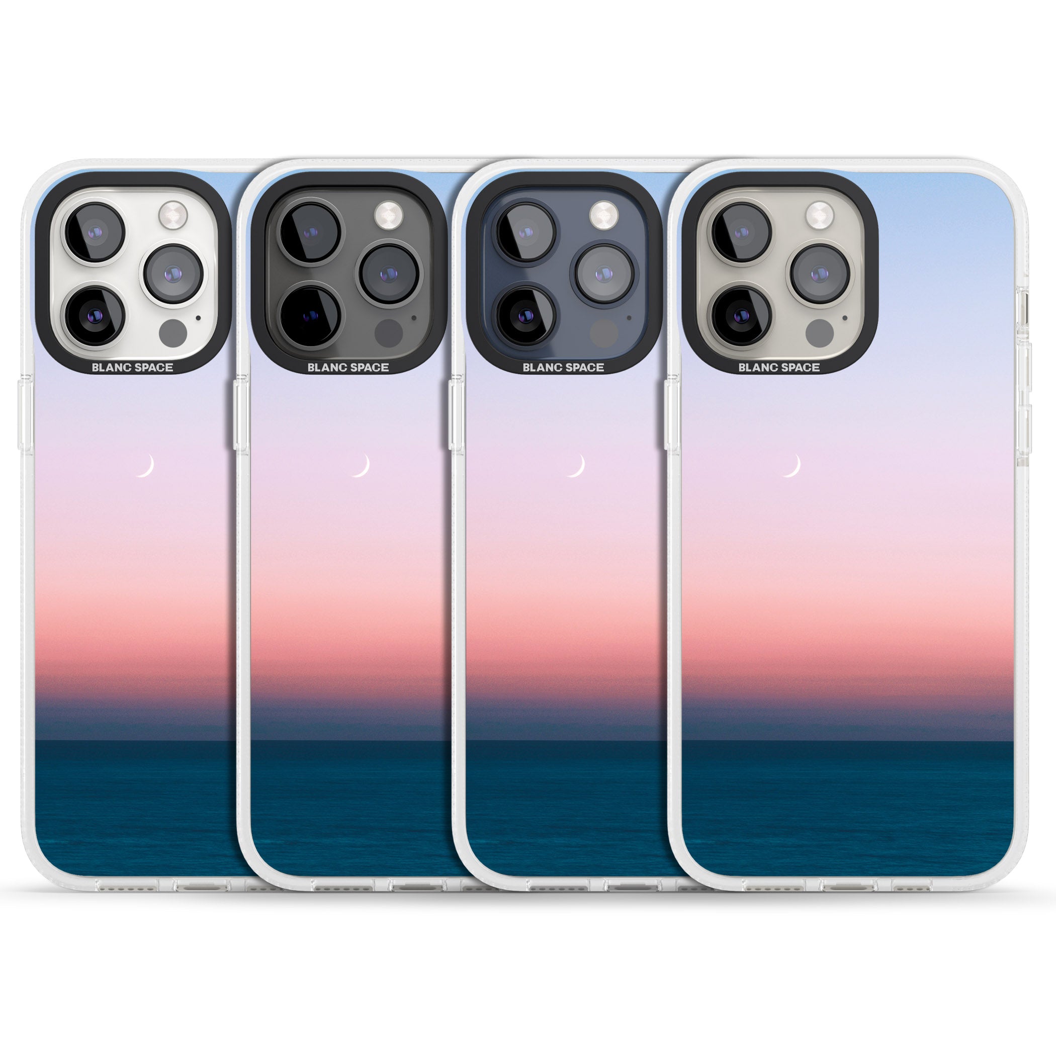 Sunset at Sea Photograph iPhone 15 Pro Max / 15 Pro / 14 Pro Max / 14 Pro / 13 Pro Clear Case Impact Air - Blanc Space