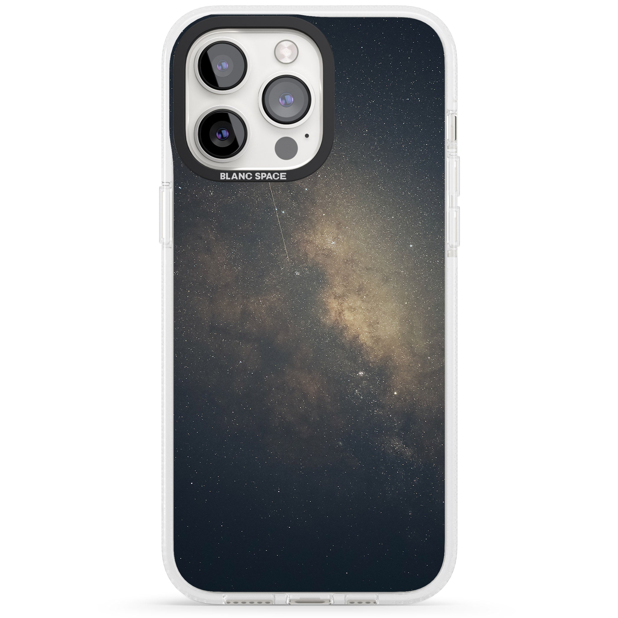 Night Sky Photograph iPhone 15 Pro Max / 15 Pro / 14 Pro Max / 14 Pro / 13 Pro Clear Case Impact Air - Blanc Space