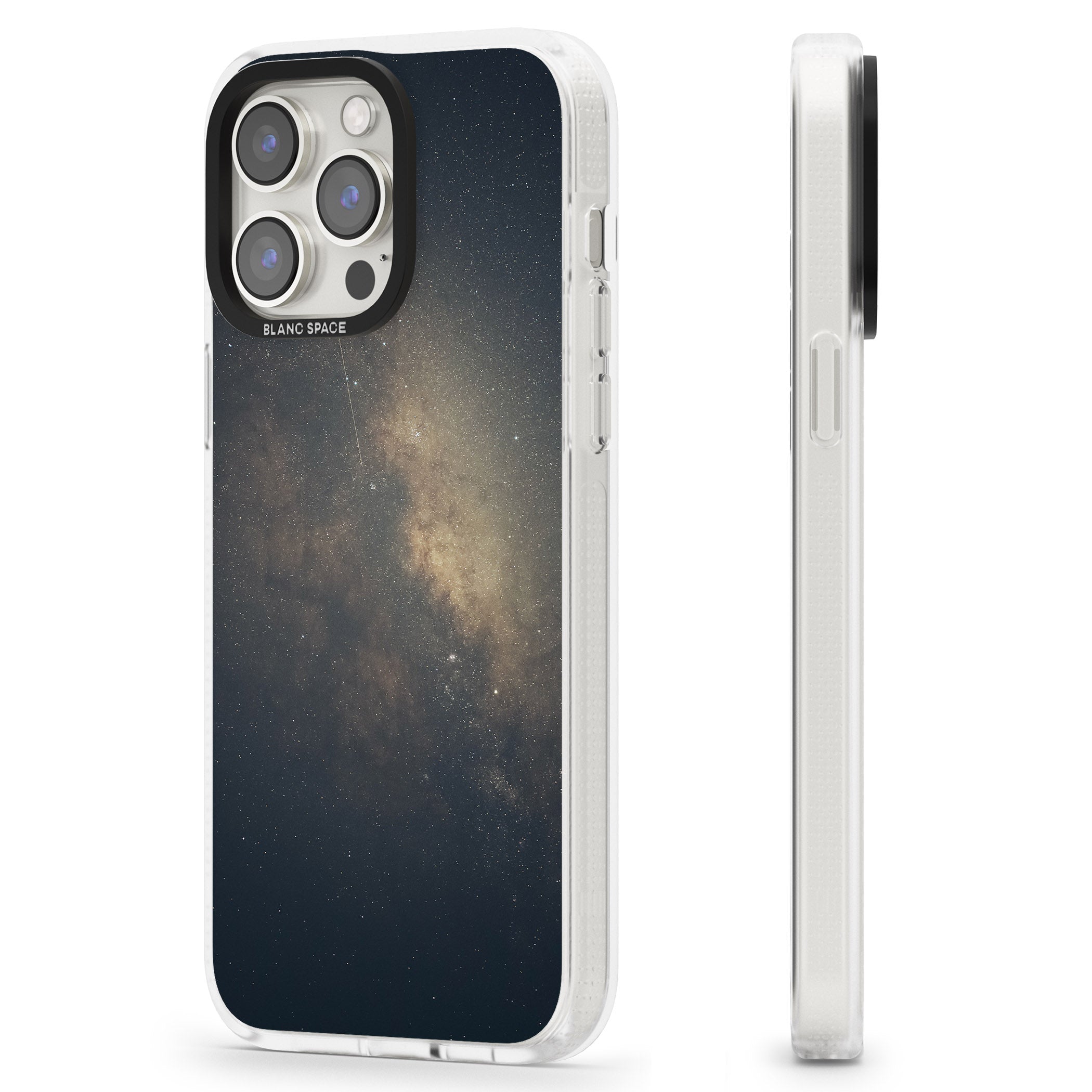 Night Sky Photograph iPhone 15 Pro Max / 15 Pro / 14 Pro Max / 14 Pro / 13 Pro Clear Case Impact Air - Blanc Space