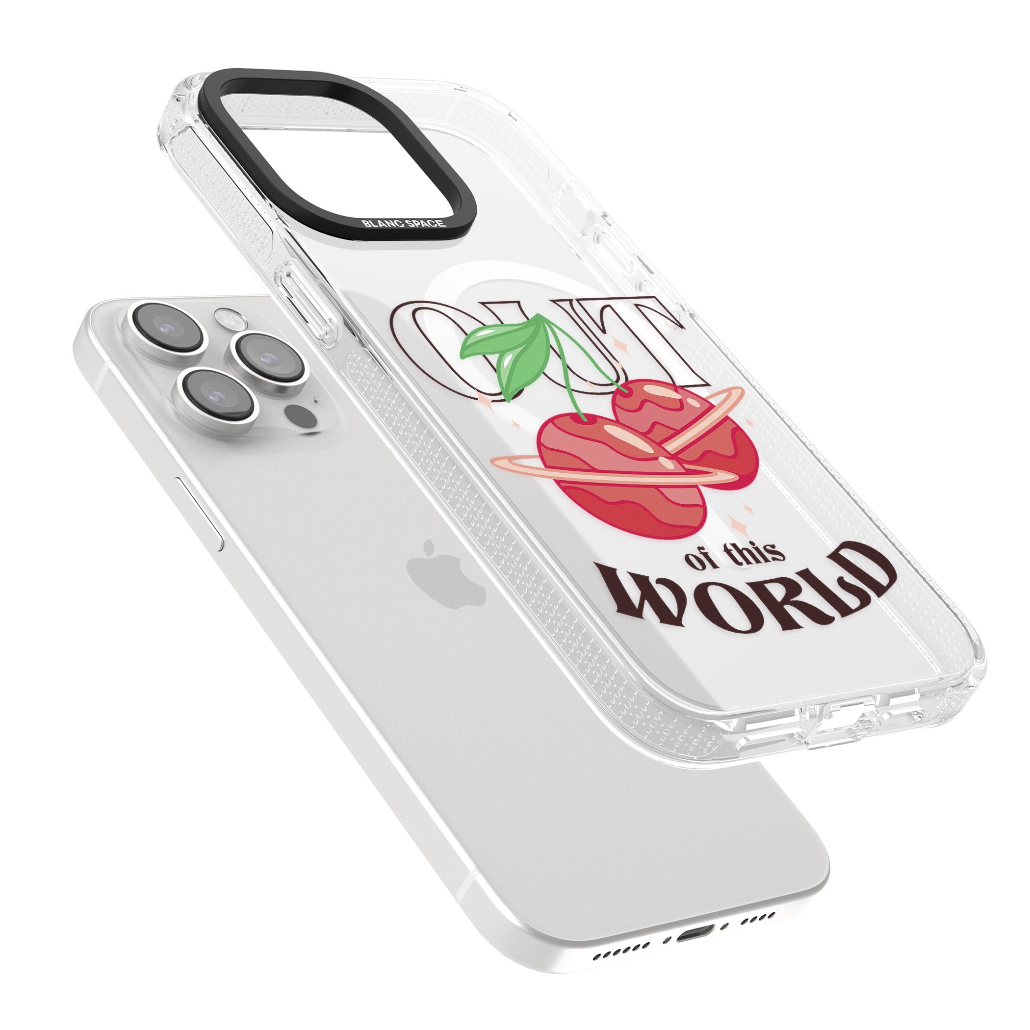 Out of This World iPhone 15 Pro Max / 15 Pro / 14 Pro Max / 14 Pro / 13 Pro Clear Case Impact Air - Blanc Space