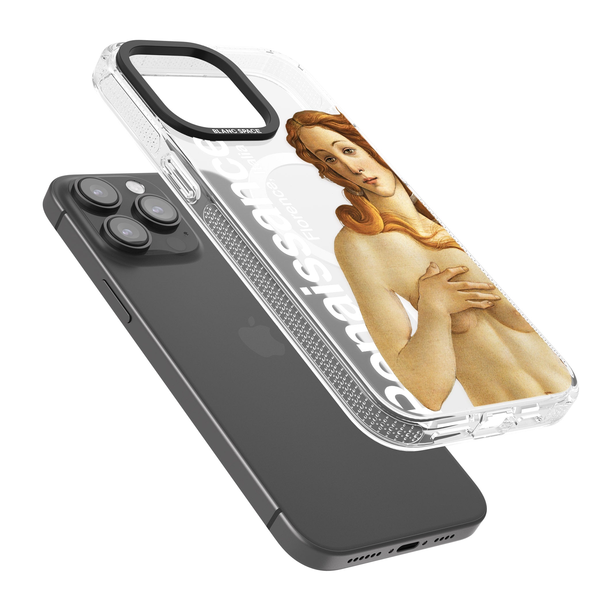 Florence Renaissance iPhone 15 Pro Max / 15 Pro / 14 Pro Max / 14 Pro / 13 Pro Clear Case Impact Air - Blanc Space