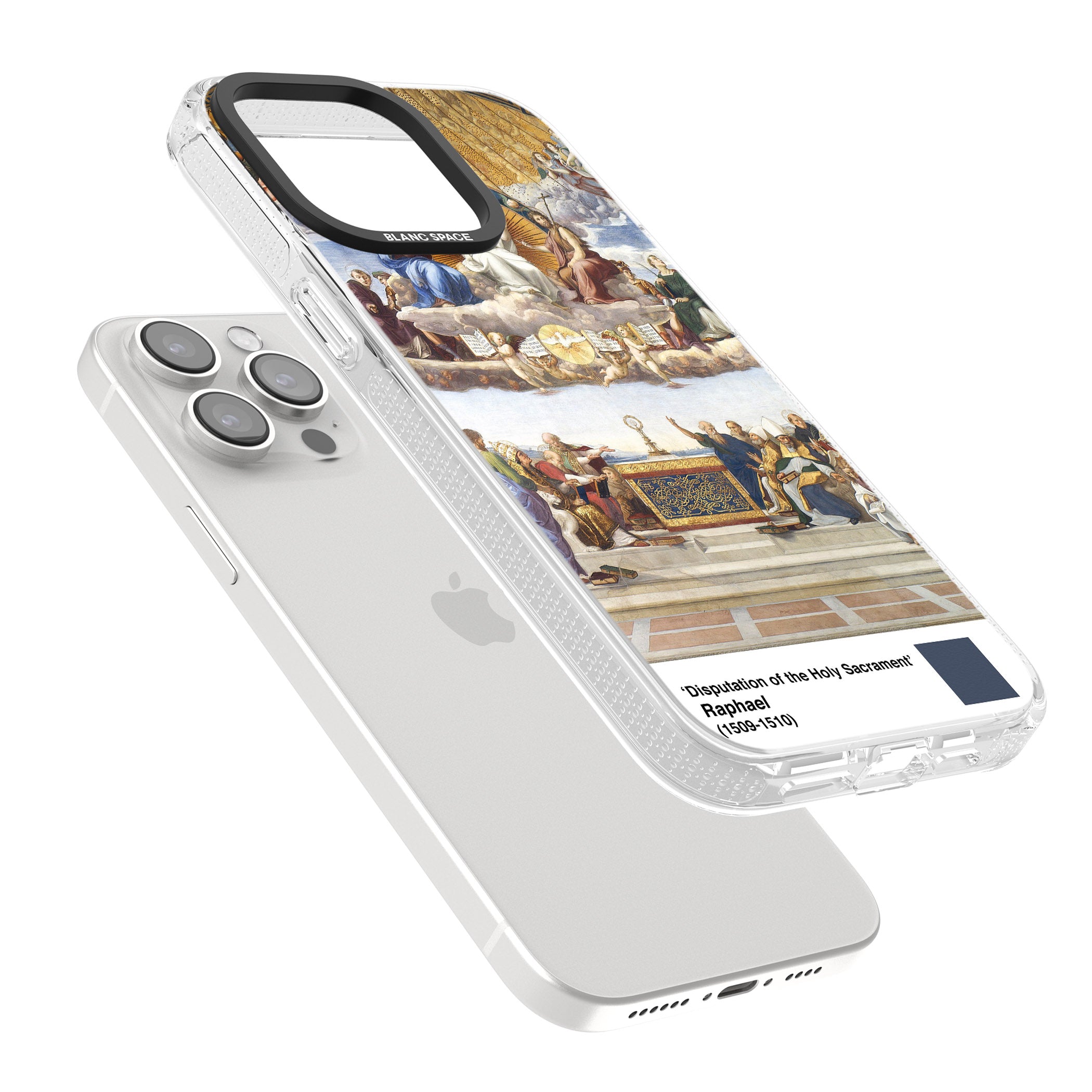 Disputation of the Holy Sacrament iPhone 15 Pro Max / 15 Pro / 14 Pro Max / 14 Pro / 13 Pro Clear Case Impact Air - Blanc Space