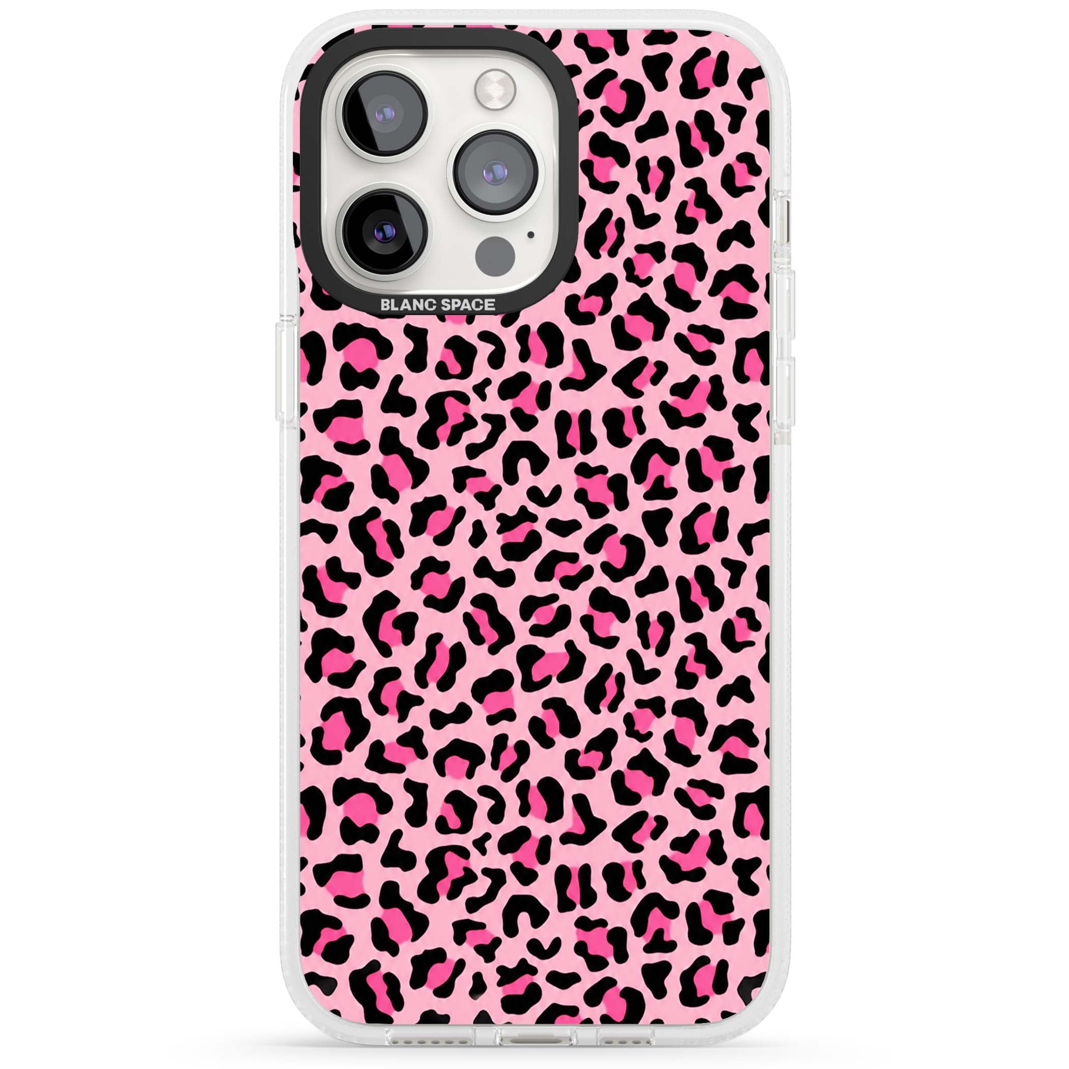 Pink Leopard baddie iPhone case | Clear Case Impact Air case for iPhone 15 Pro, iPhone 15 Pro Max