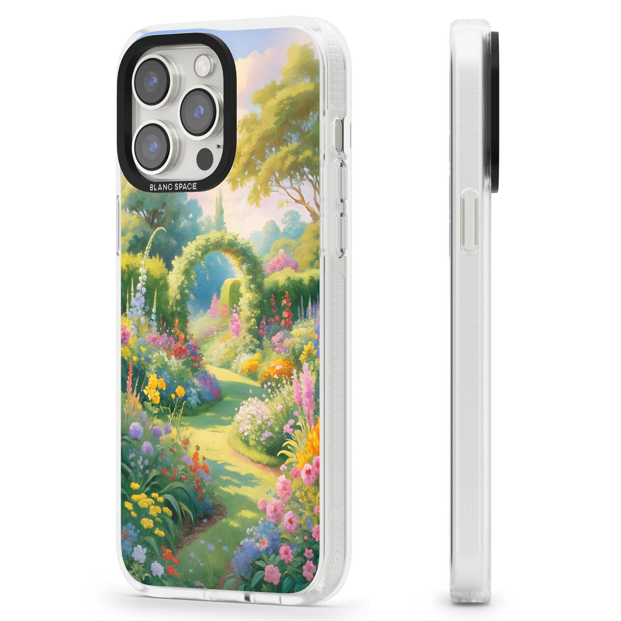 The Painter's Garden floral iPhone case | Clear Case Impact Air case for iPhone 15 Pro, iPhone 15 Pro Max