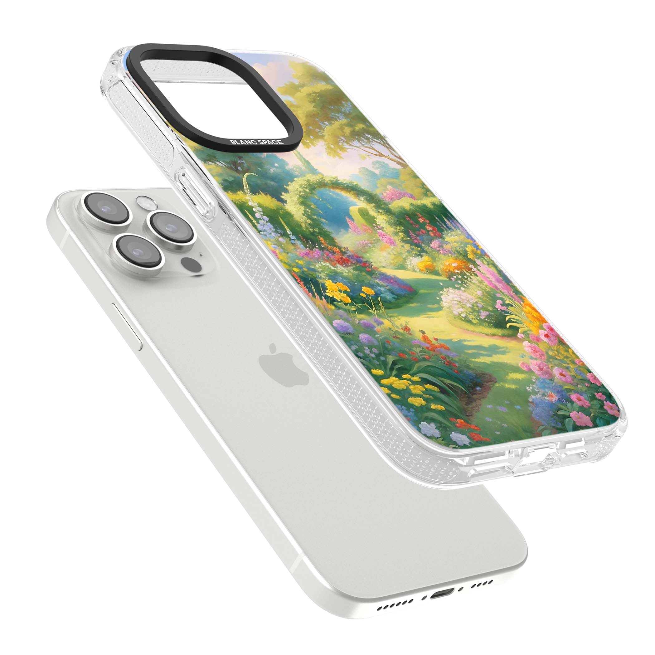 The Painter's Garden floral iPhone case | Clear Case Impact Air case for iPhone 15 Pro, iPhone 15 Pro Max