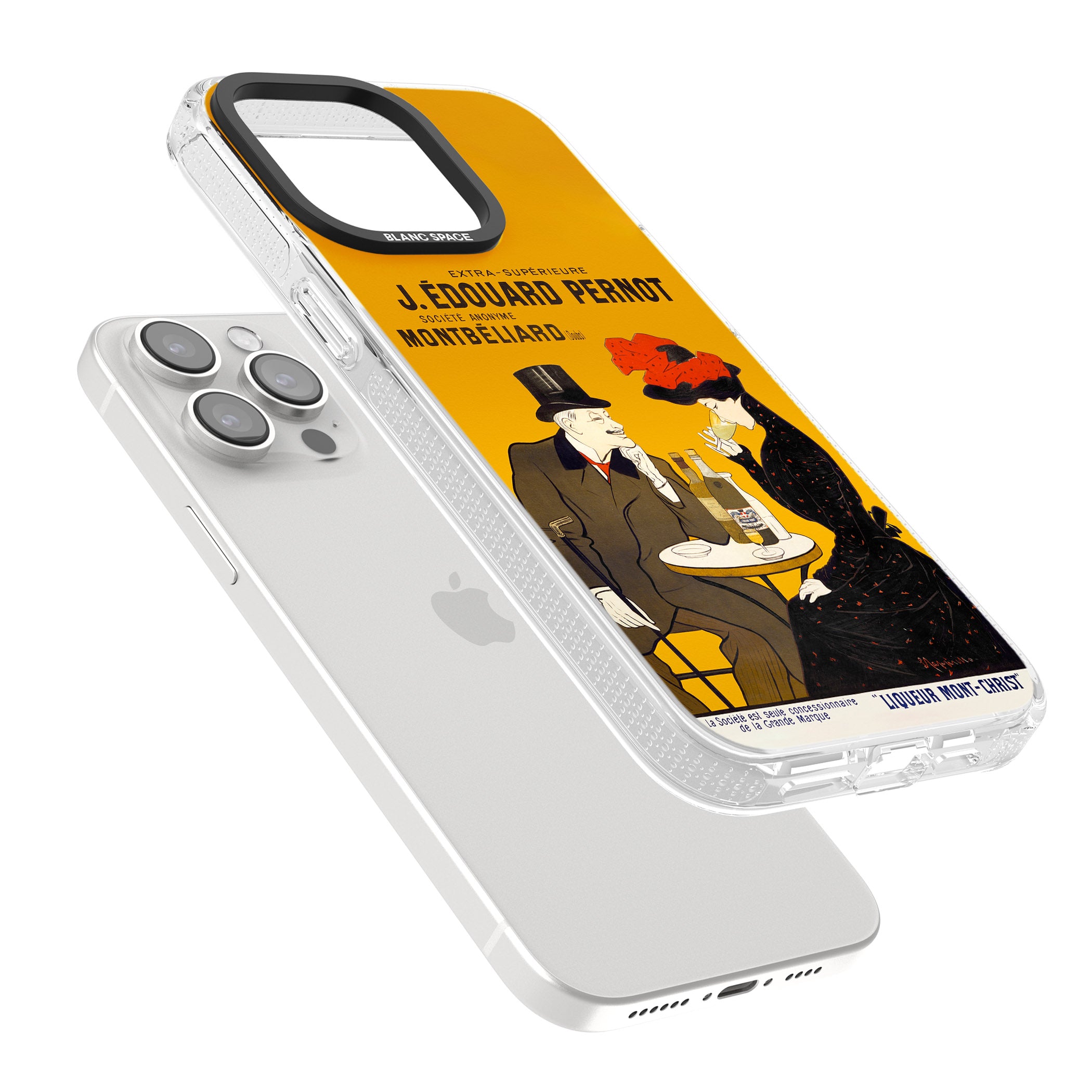 Absinthe, J.Edouard Pernot Poster iPhone 15 Pro Max / 15 Pro / 14 Pro Max / 14 Pro / 13 Pro Clear Case Impact Air - Blanc Space