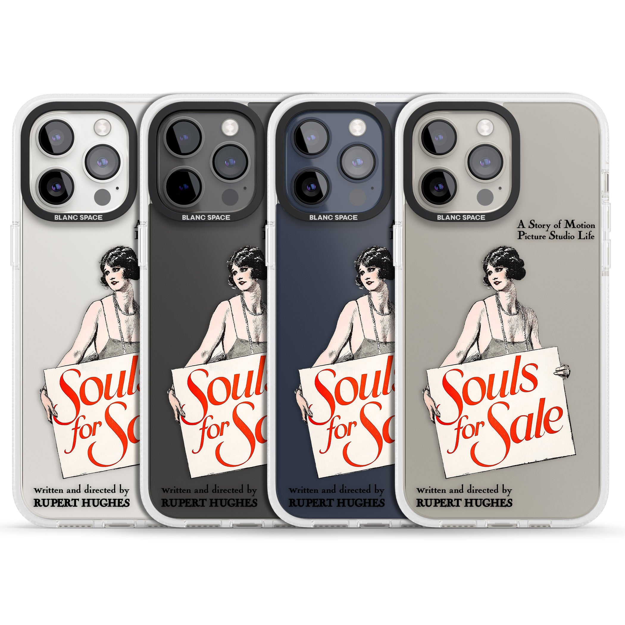 Souls for Sale Poster iPhone 15 Pro Max / 15 Pro / 14 Pro Max / 14 Pro / 13 Pro Clear Case Impact Air - Blanc Space