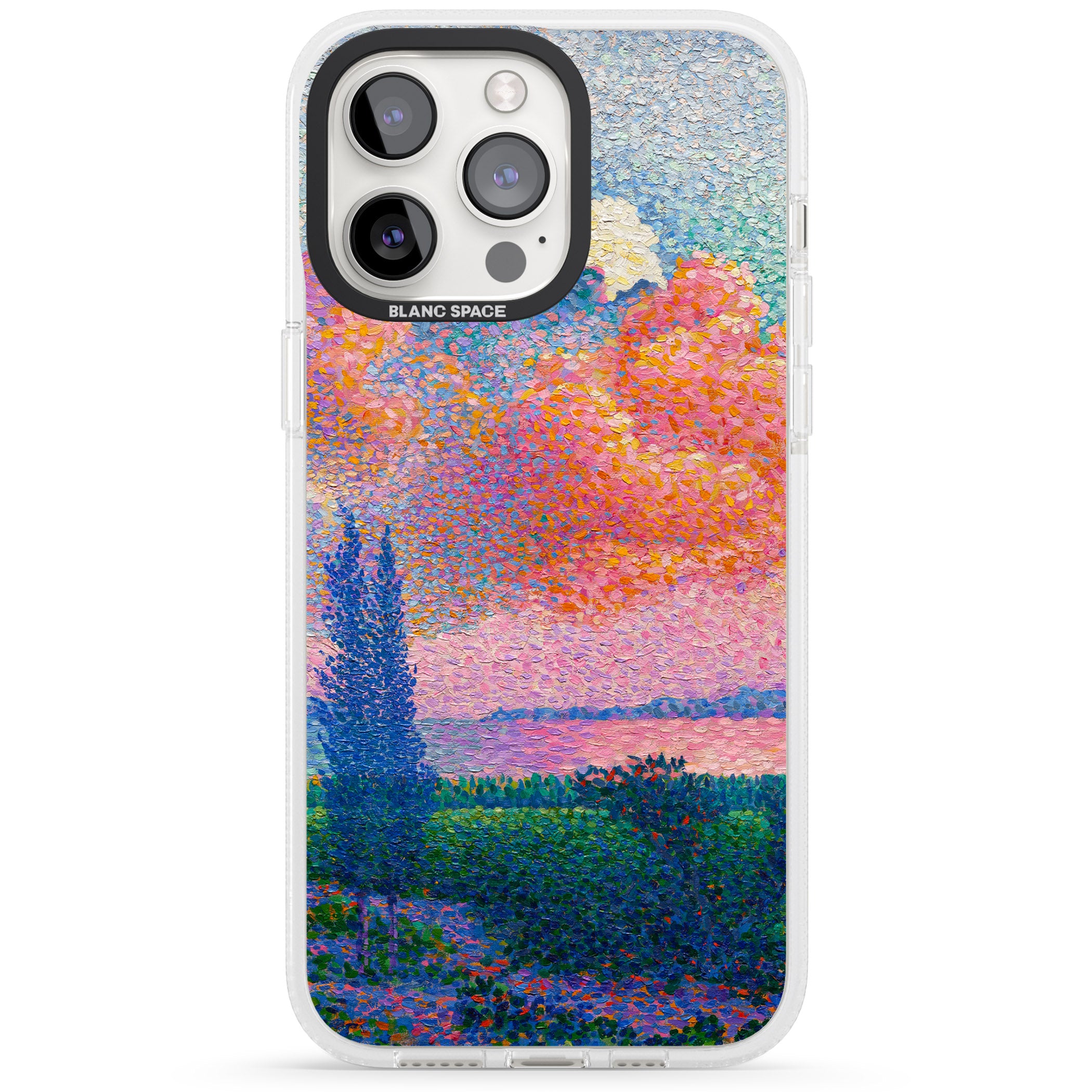 Spring's Garden iPhone 15 Pro Max / 15 Pro / 14 Pro Max / 14 Pro / 13 Pro Clear Case Impact Air - Blanc Space