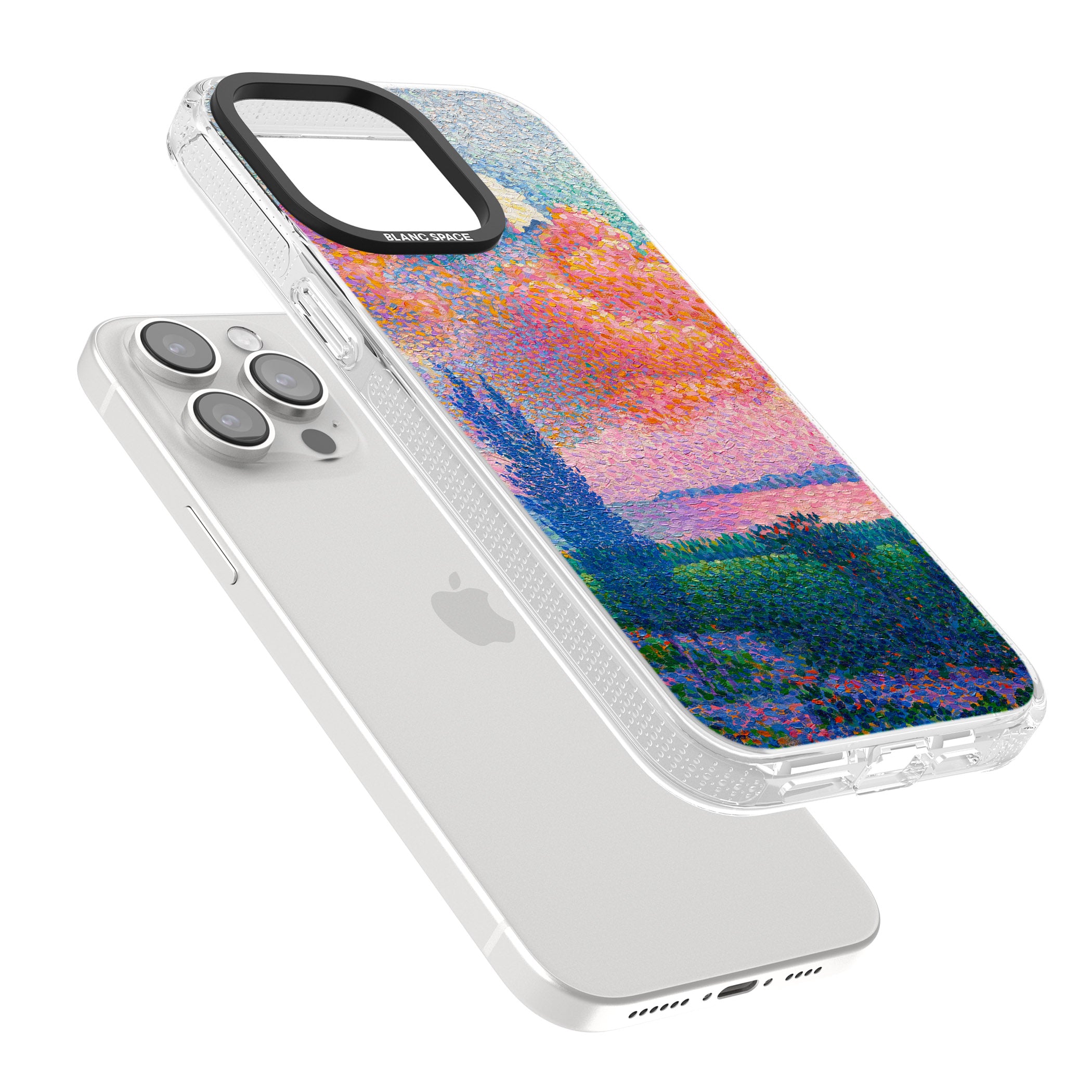 Spring's Garden iPhone 15 Pro Max / 15 Pro / 14 Pro Max / 14 Pro / 13 Pro Clear Case Impact Air - Blanc Space