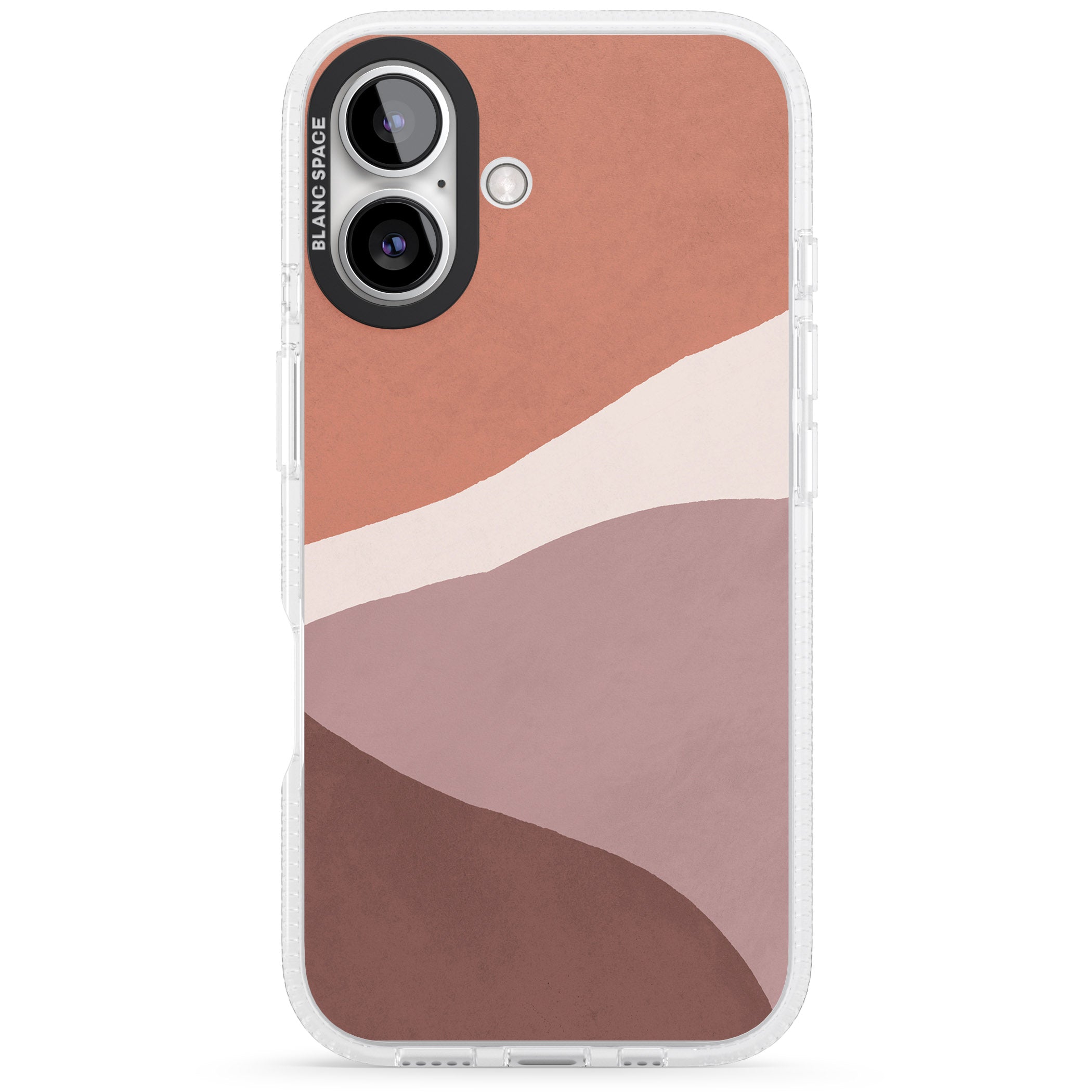 Lush Abstract Watercolour Design #2 iPhone 16 / 16 Plus Clear Case Impact Air - Blanc Space