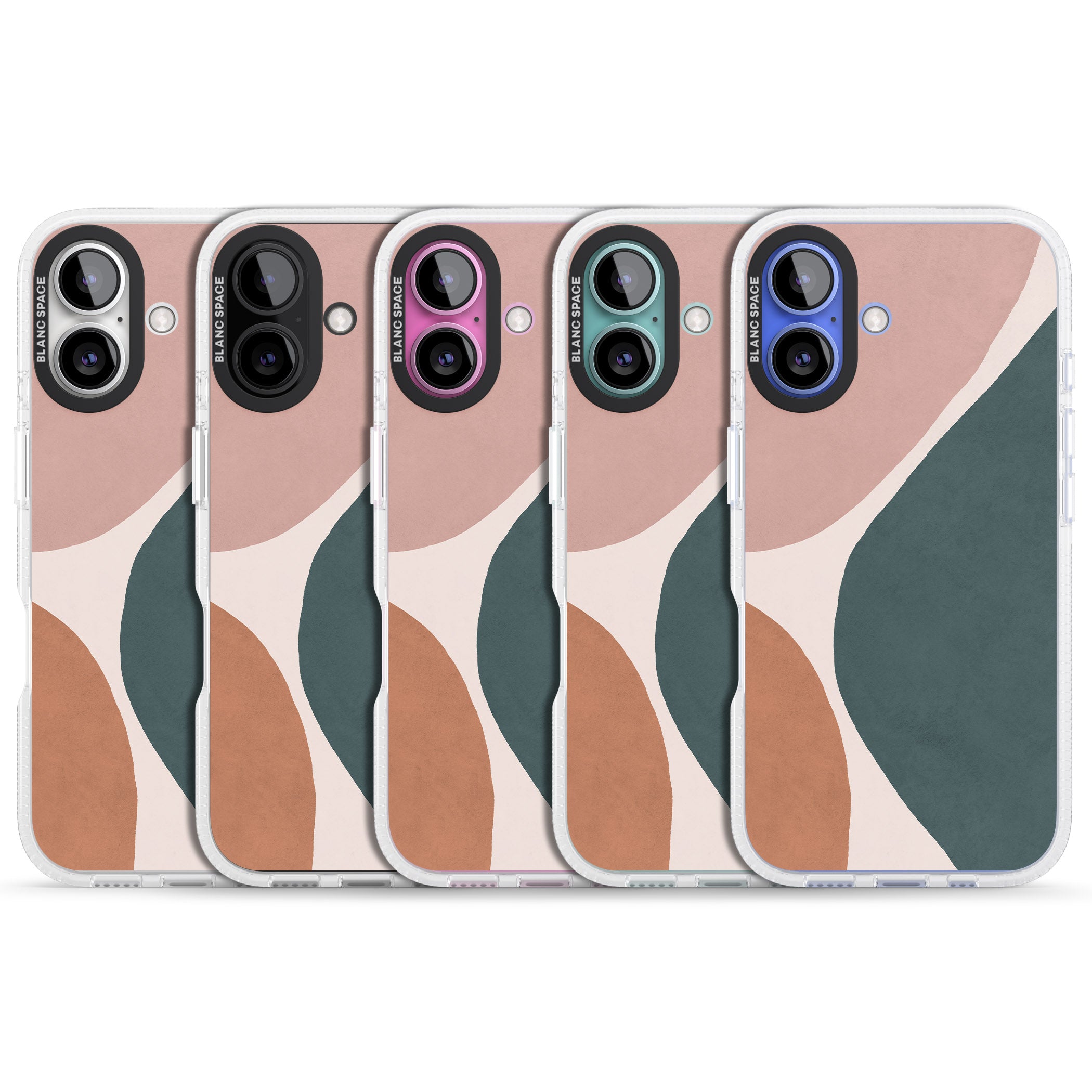 Lush Abstract Watercolour Design #8 iPhone 16 / 16 Plus Clear Case Impact Air - Blanc Space