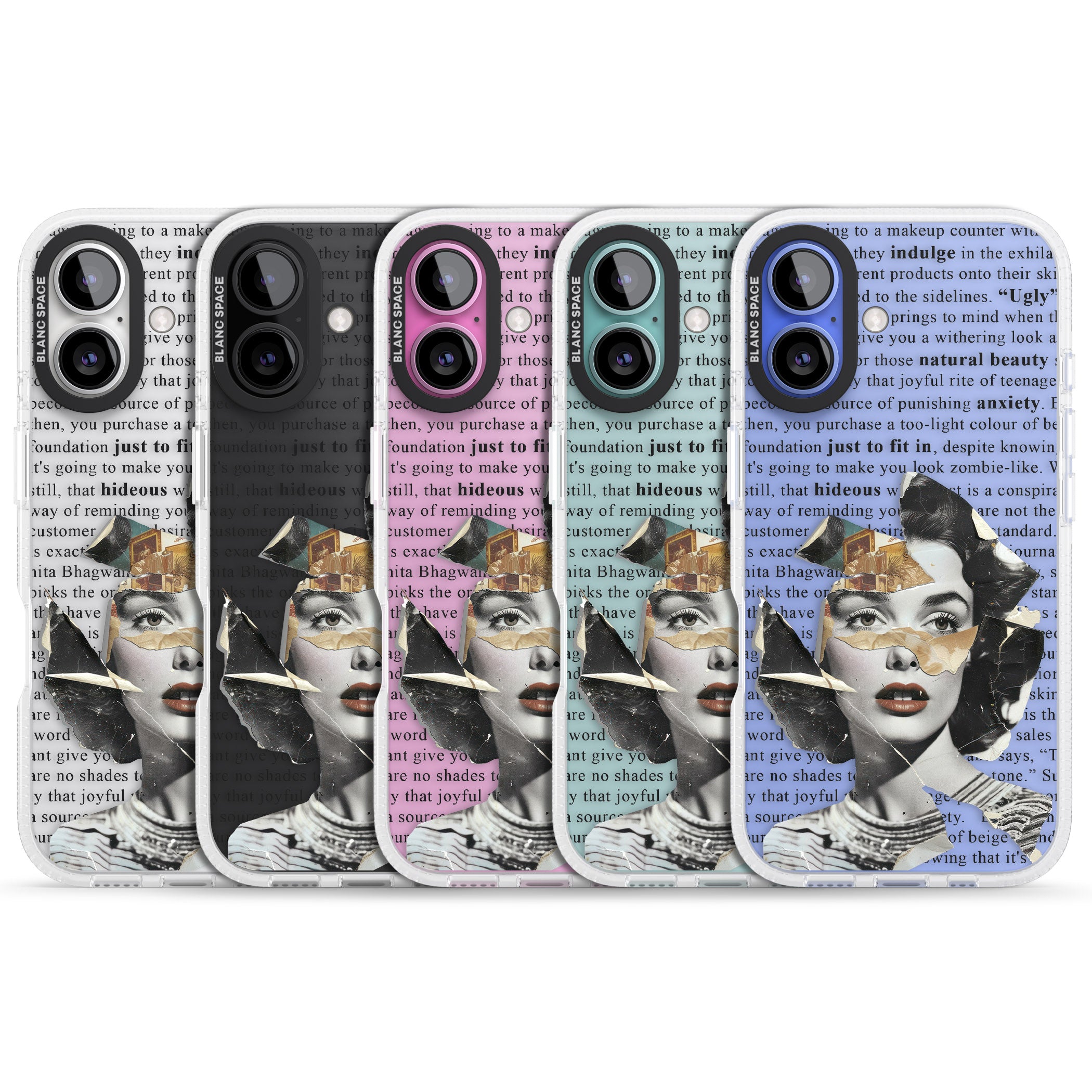 Beauty is Within iPhone 16 / 16 Plus Clear Case Impact Air - Blanc Space