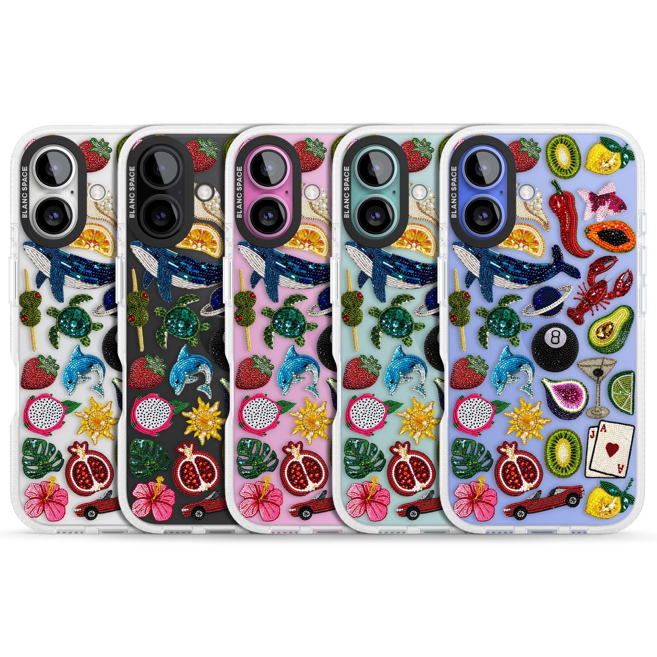 Beaded Mix cute iPhone case | Clear Case Impact Air case for iPhone 16, iPhone 16 Plus