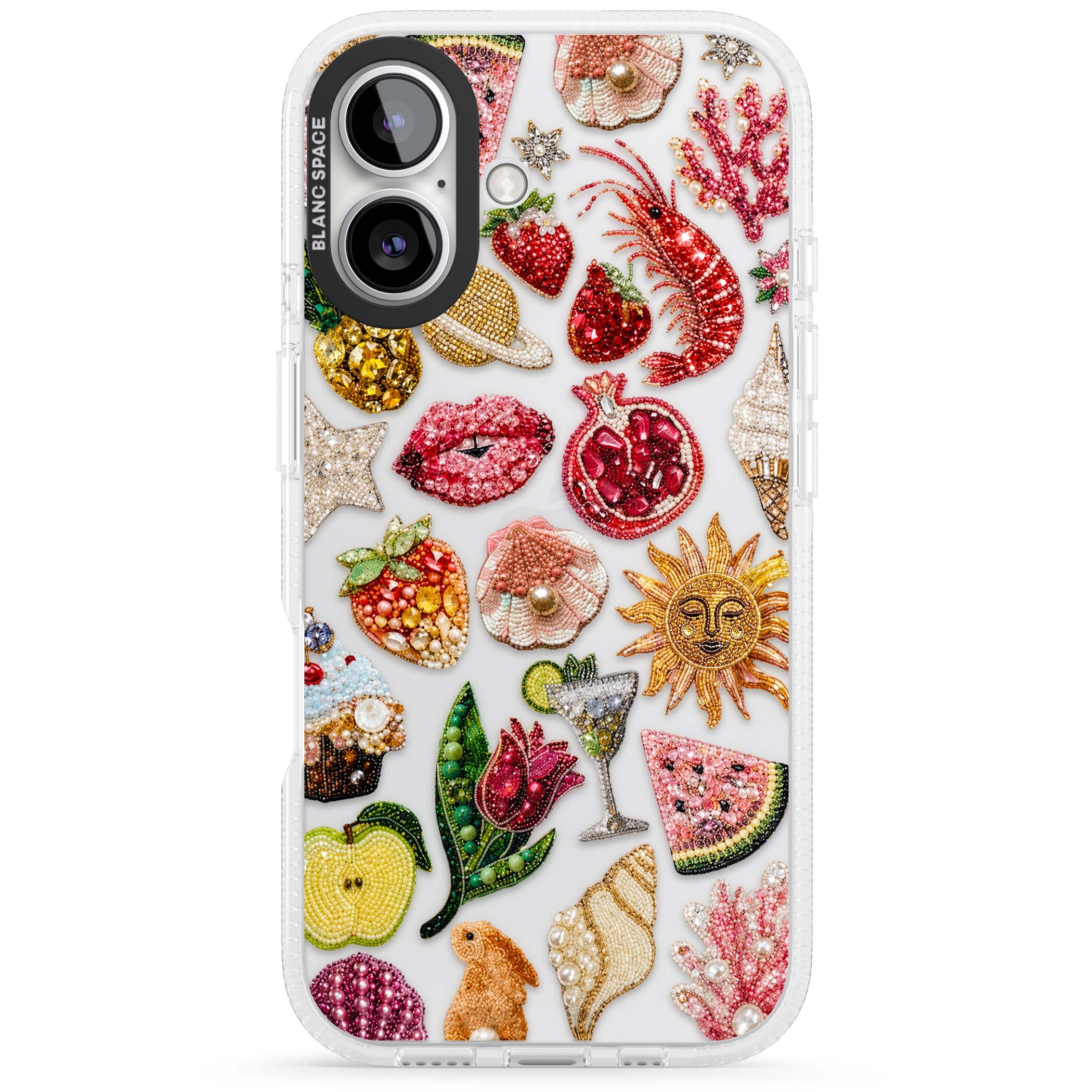 Beaded Riviera coquette iPhone case | Clear Case Impact Air case for iPhone 16, iPhone 16 Plus