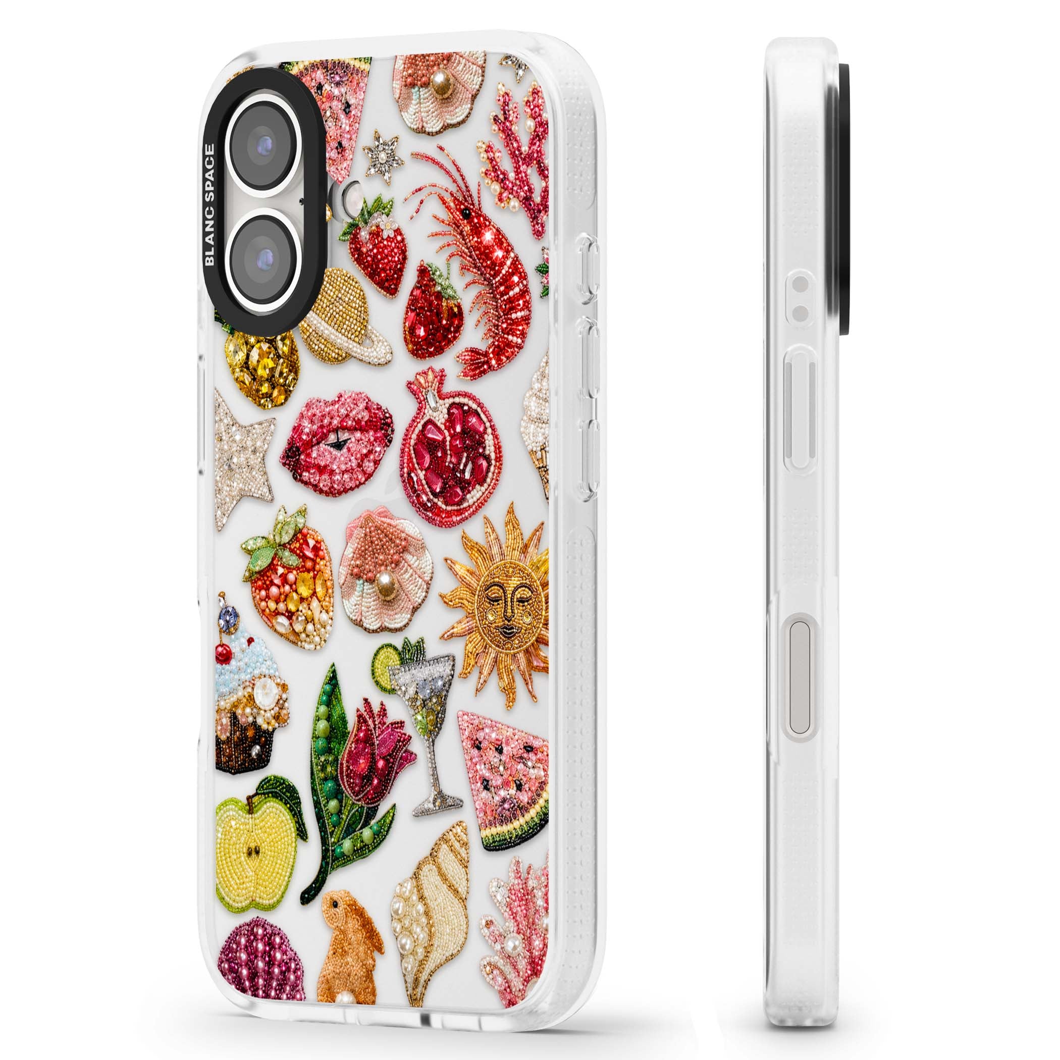 Beaded Riviera coquette iPhone case | Clear Case Impact Air case for iPhone 16, iPhone 16 Plus