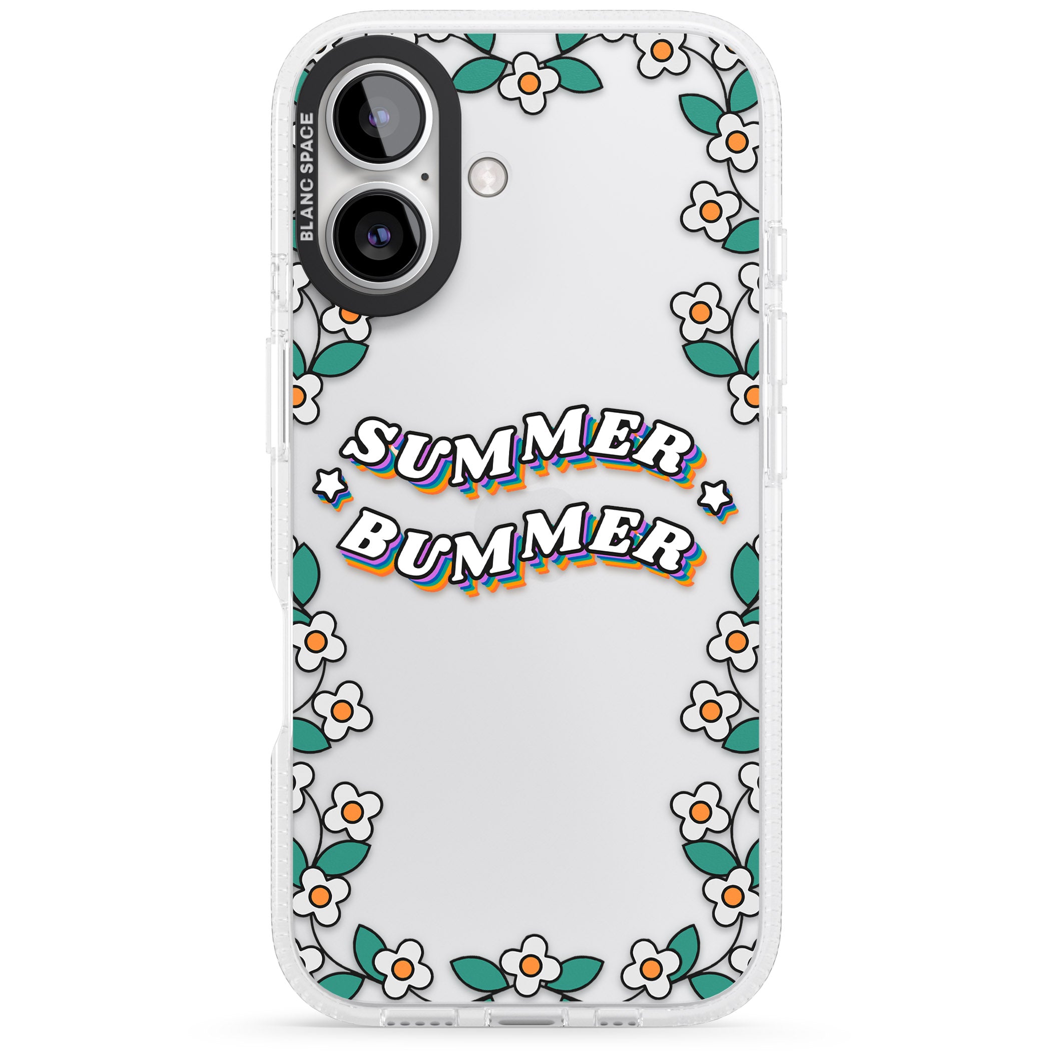 Summer Bummer iPhone 16 / 16 Plus Clear Case Impact Air - Blanc Space