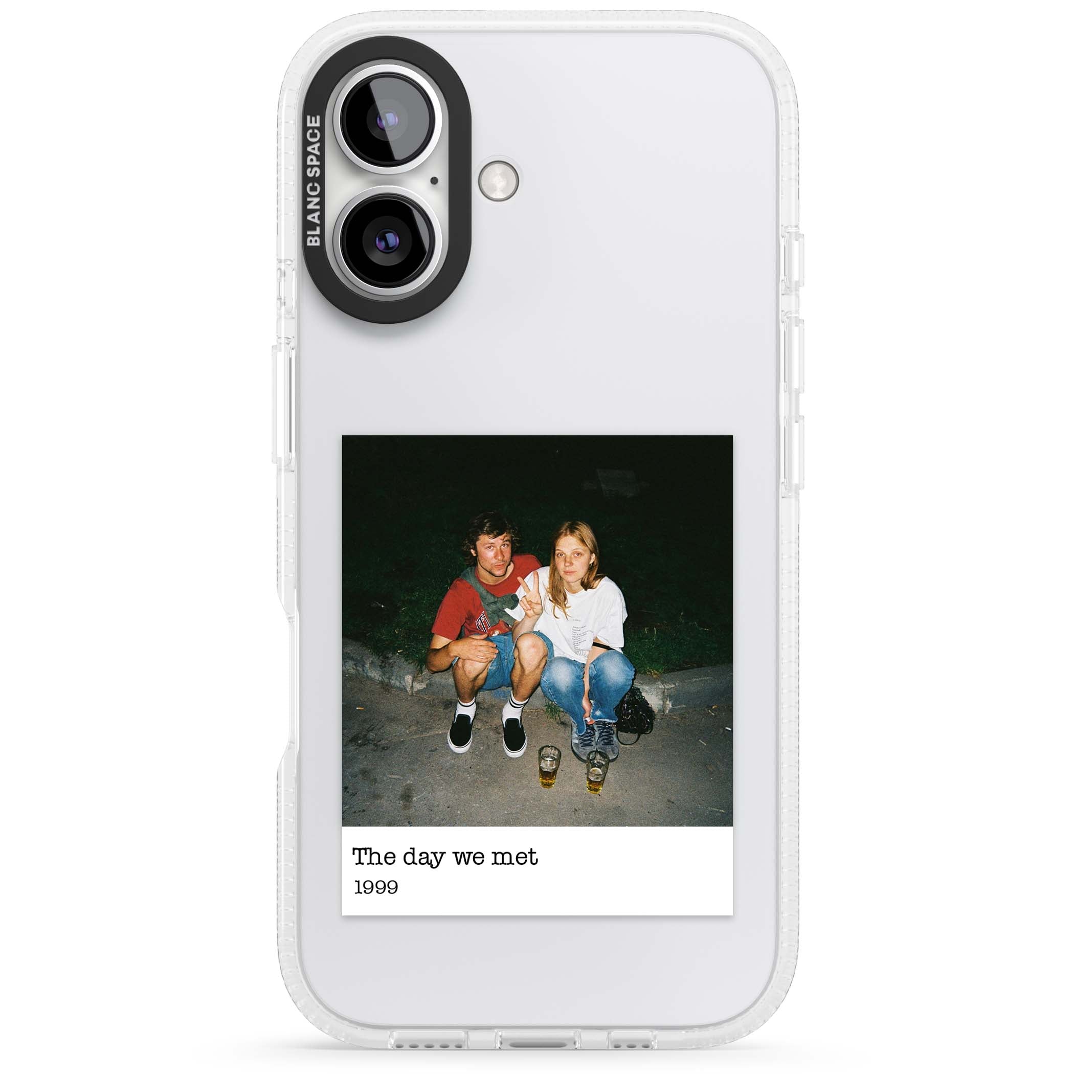 Photo Memory minimal iPhone case | Clear Case Impact Air case for iPhone 16, iPhone 16 Plus