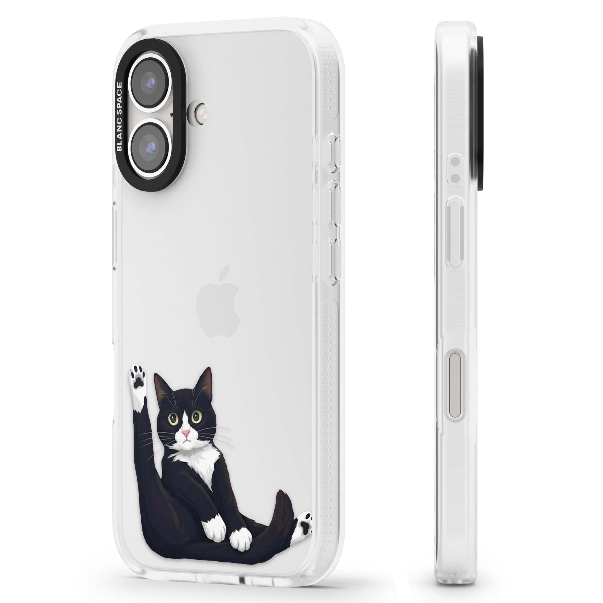 Mid-Groom Cat animals iPhone case | Clear Case Impact Air case for iPhone 16, iPhone 16 Plus