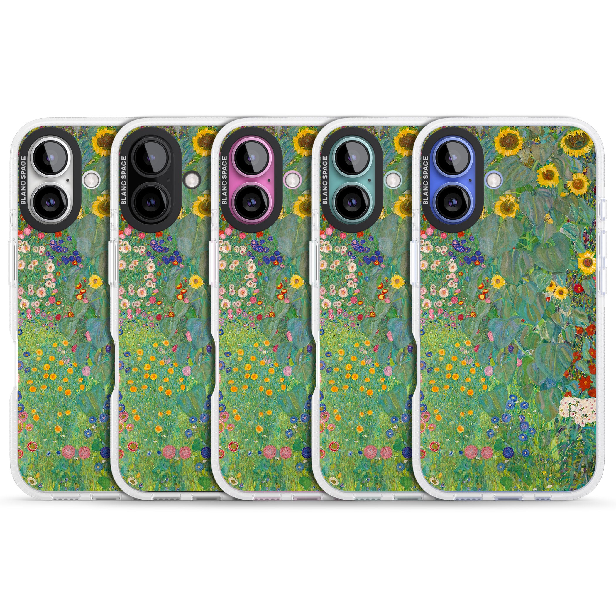 Farm Garden with Sunflowers iPhone 16 / 16 Plus Clear Case Impact Air - Blanc Space
