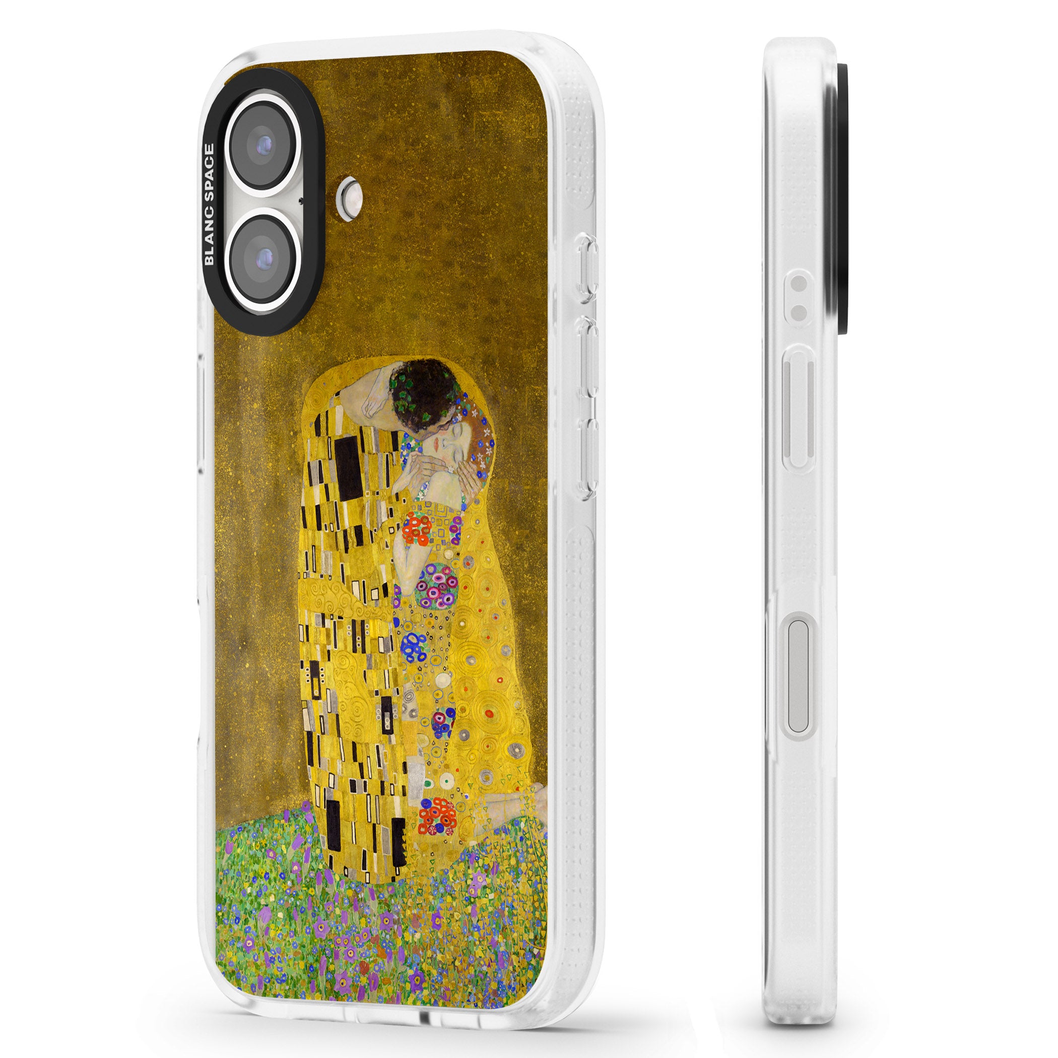 The Kiss iPhone 16 / 16 Plus Clear Case Impact Air - Blanc Space