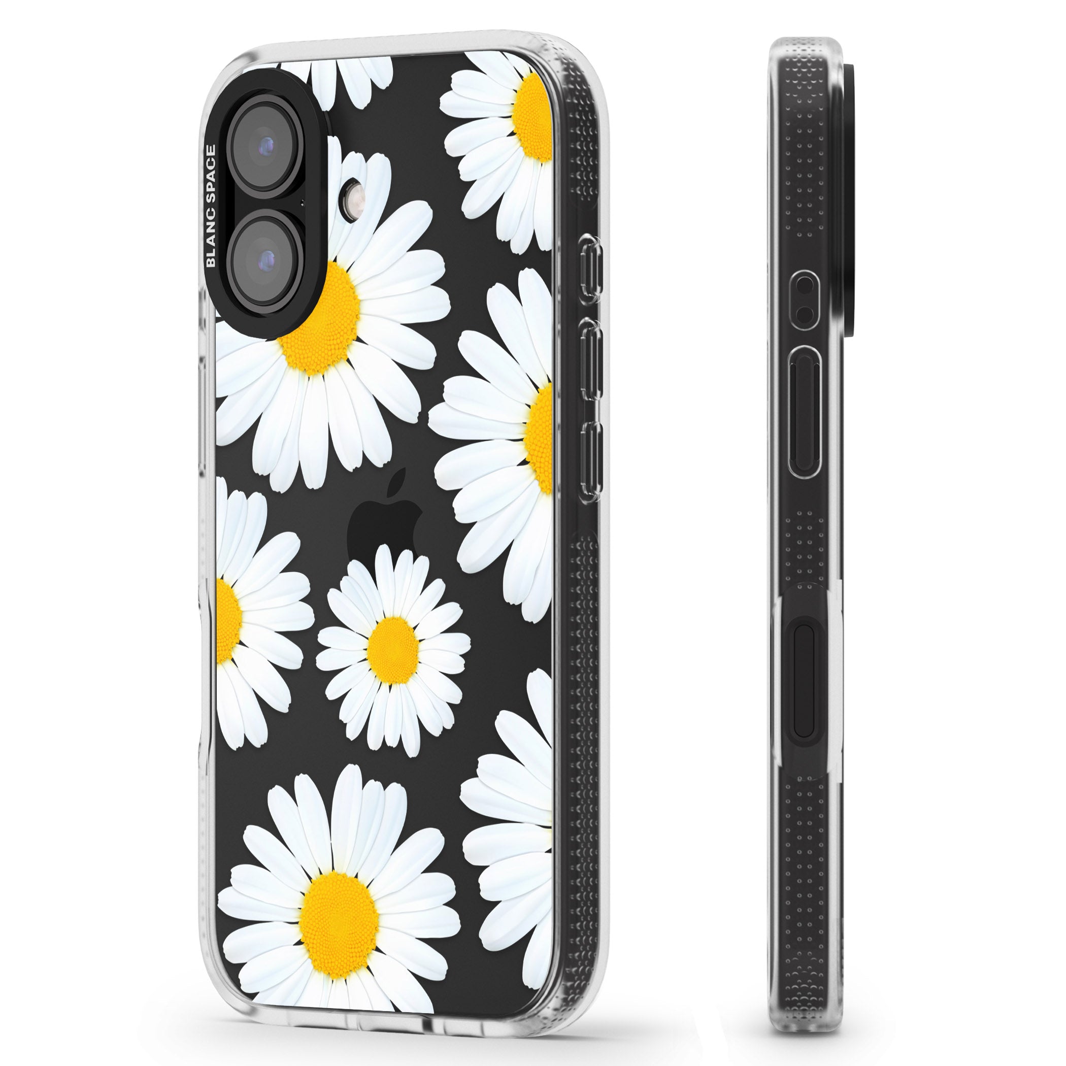 Summer Daisy iPhone 16 / 16 Plus Clear Case Impact Air - Blanc Space