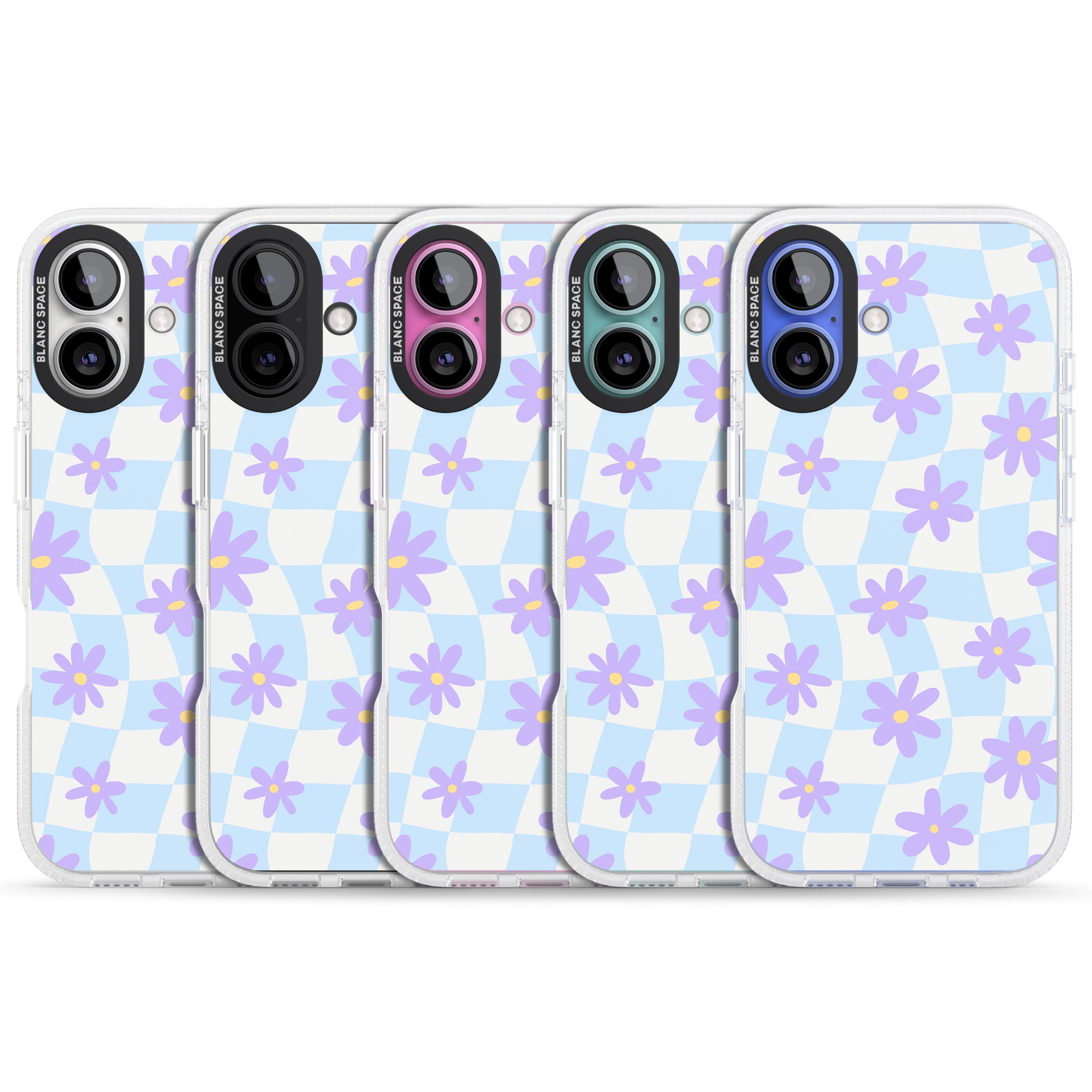 Serene Skies & Flowers iPhone 16 / 16 Plus Clear Case Impact Air - Blanc Space