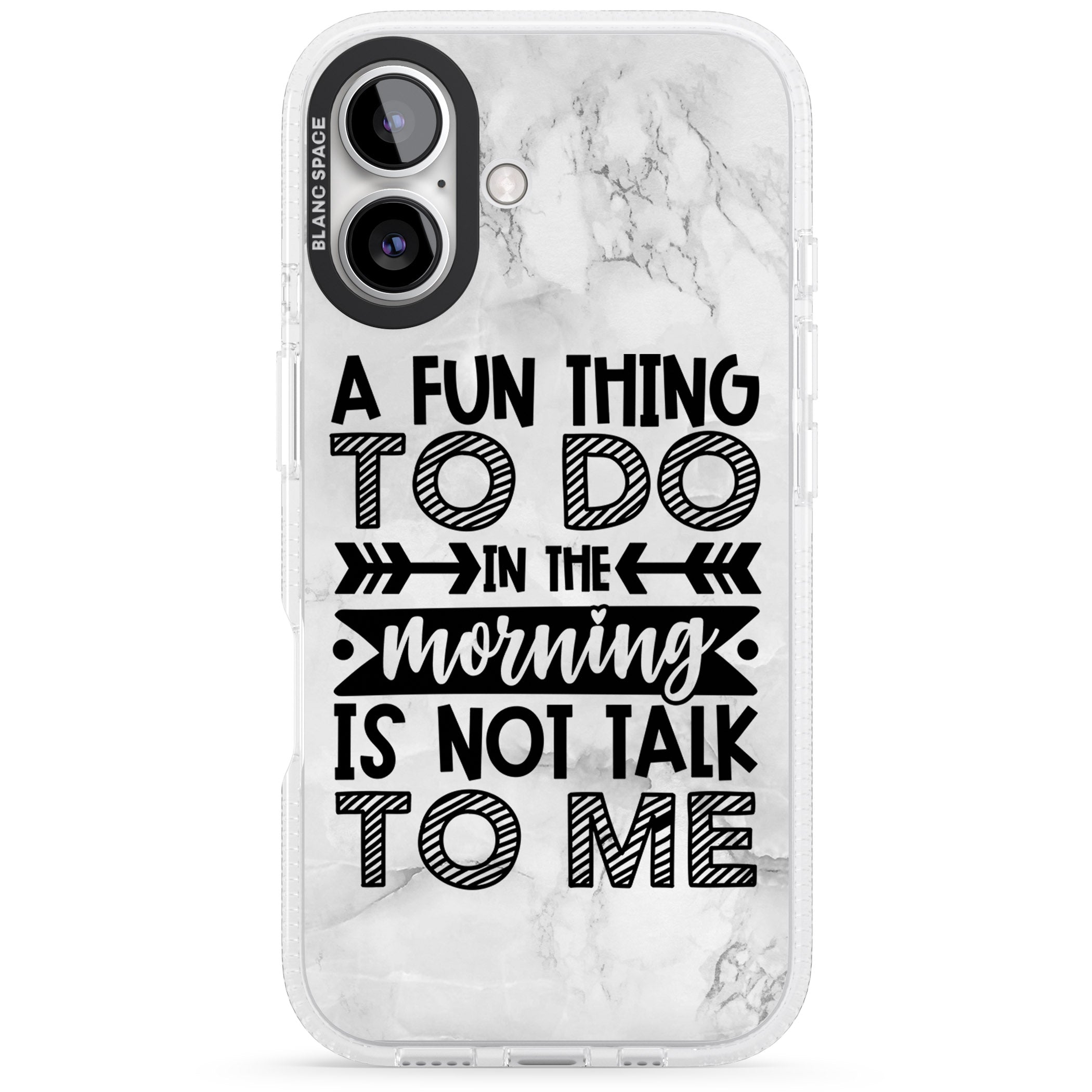 A Fun thing to do iPhone 16 / 16 Plus Clear Case Impact Air - Blanc Space